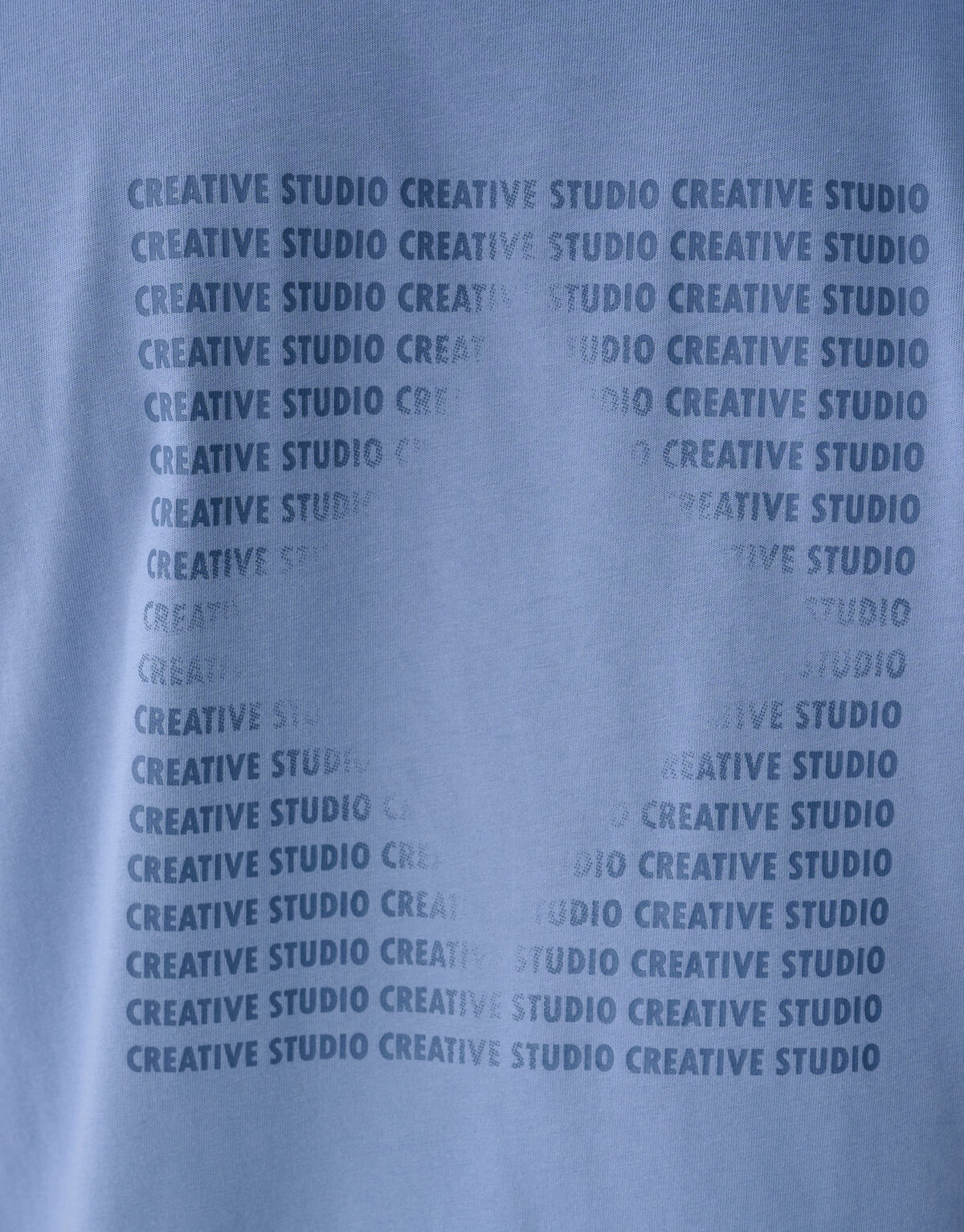 Tekst Artwork T-shirt Lichtblauw SHOEBY MEN