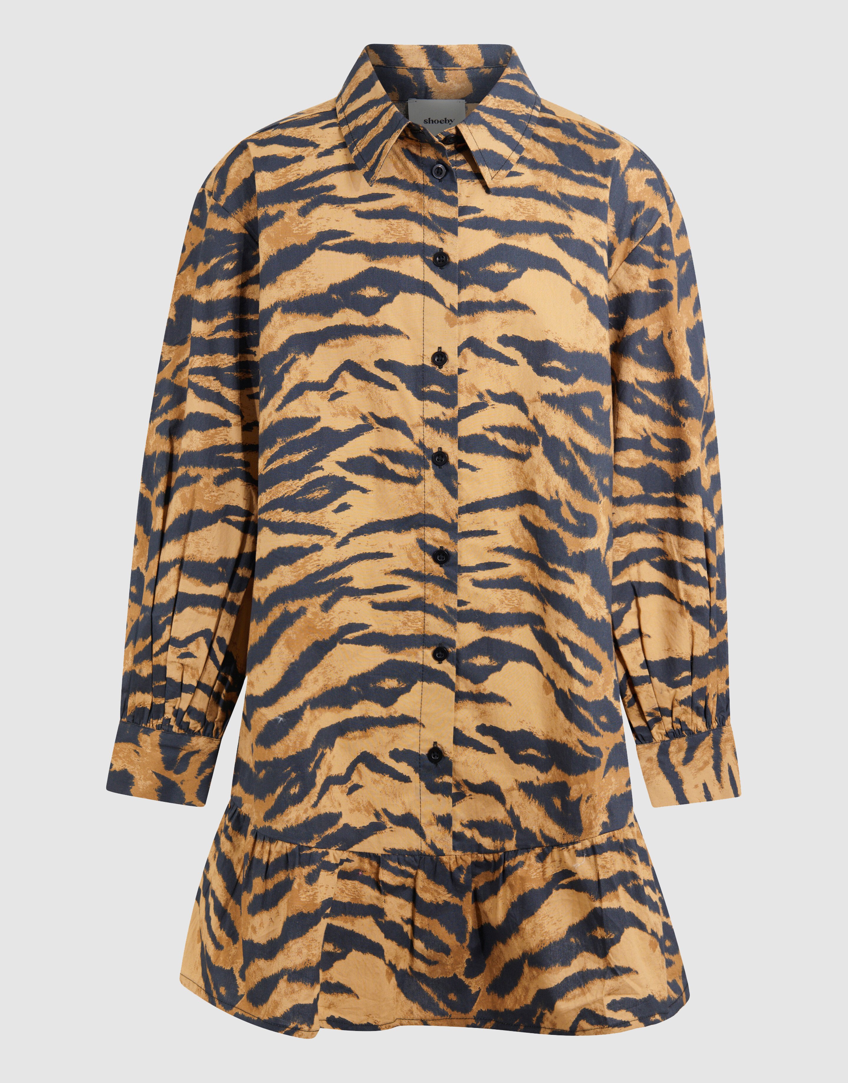 Tijgerprint Jurk Bruin SHOEBY GIRLS