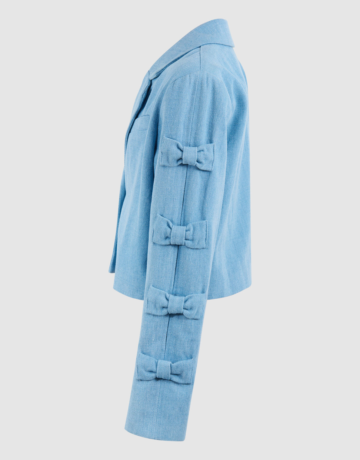 Cropped Strik Blazer Blauw SHOEBY GIRLS