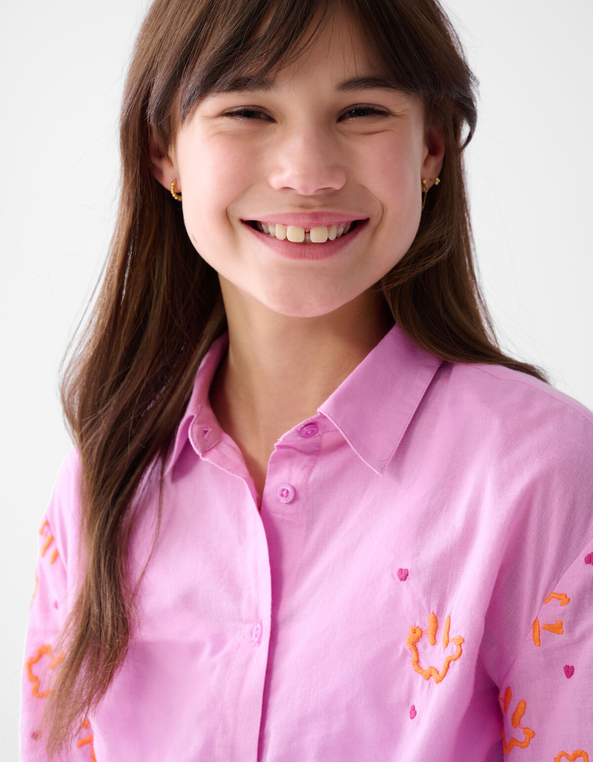 Embroidery Blouse Roze SHOEBY GIRLS