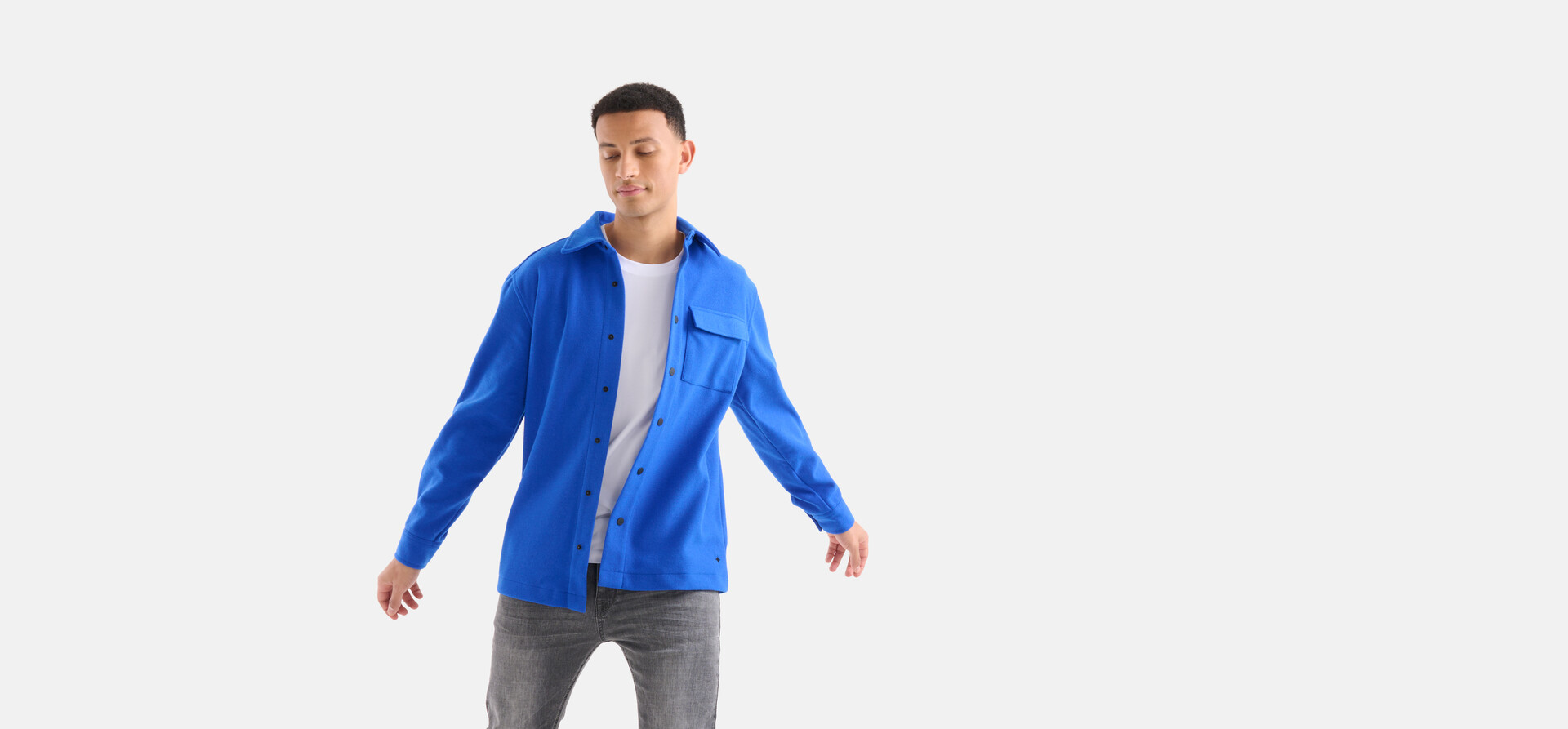 Pocket Overshirt Blauw SHOEBY MEN
