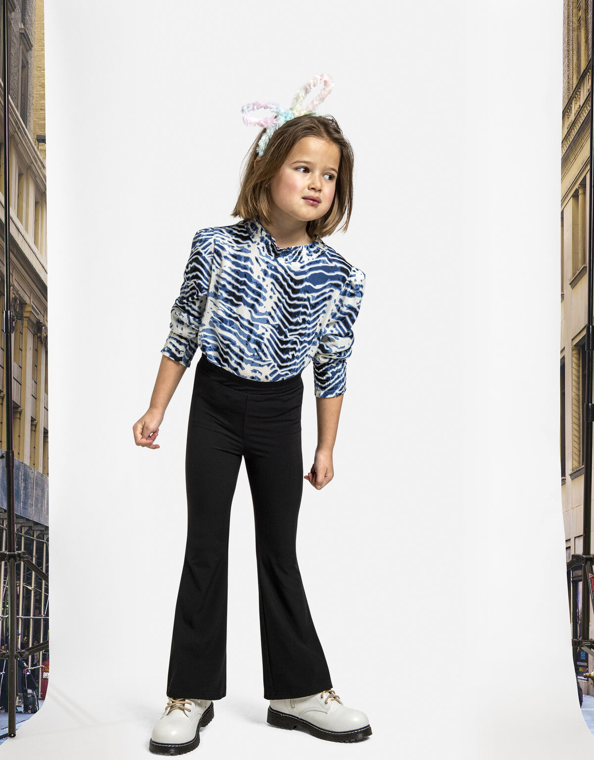 Ribby Flair Legging Zwart Jill&Mitch