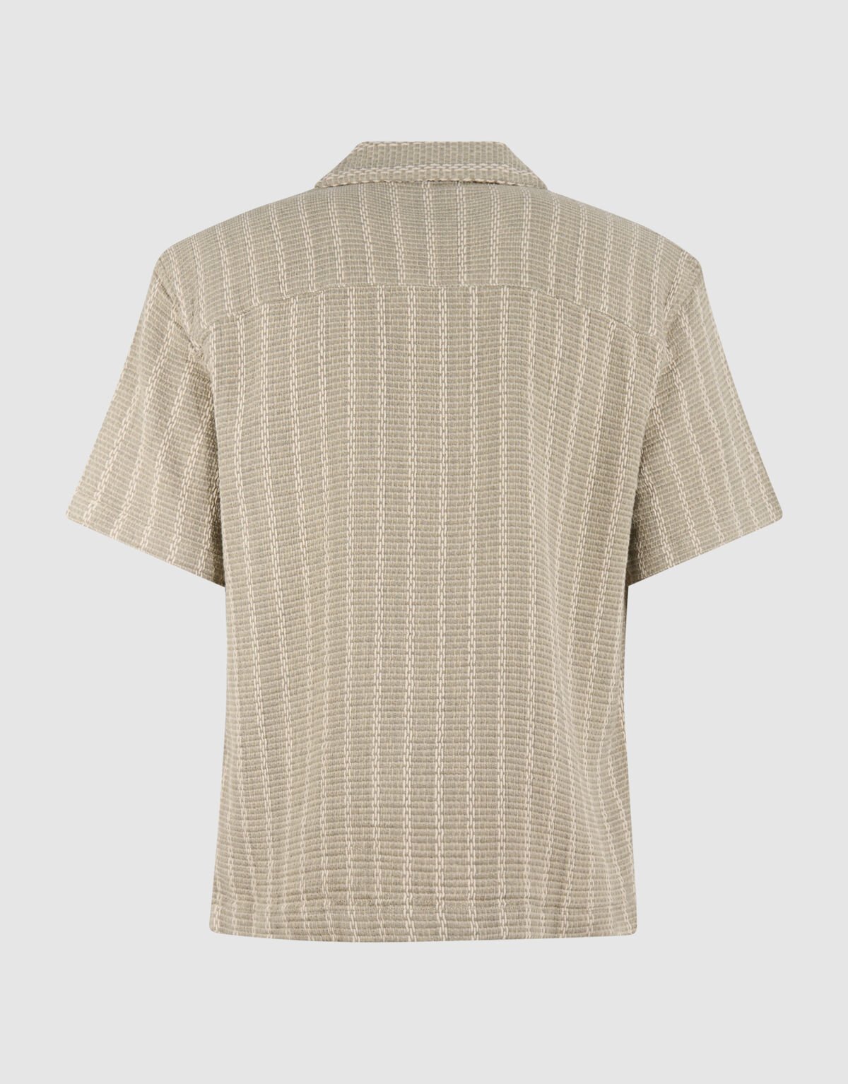 Geweven Stripe Overshirt Lichtgroen SHOEBY MEN