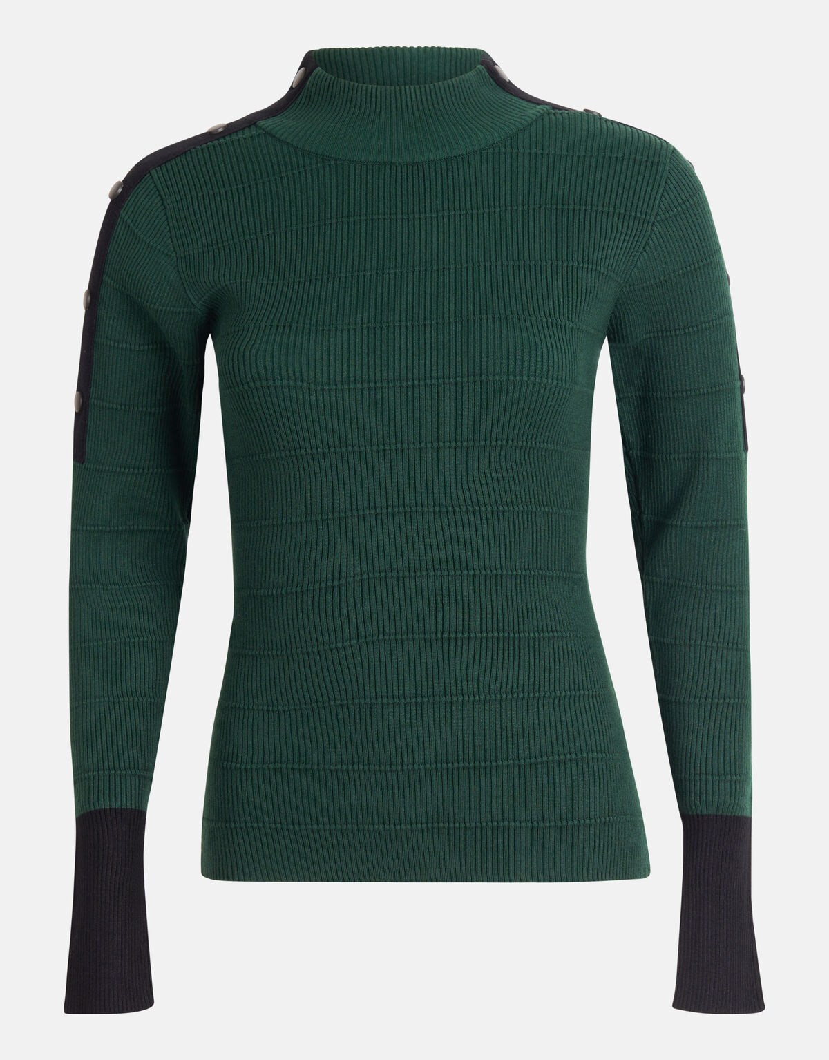 Knopen Trui Donkergroen SHOEBY WOMEN