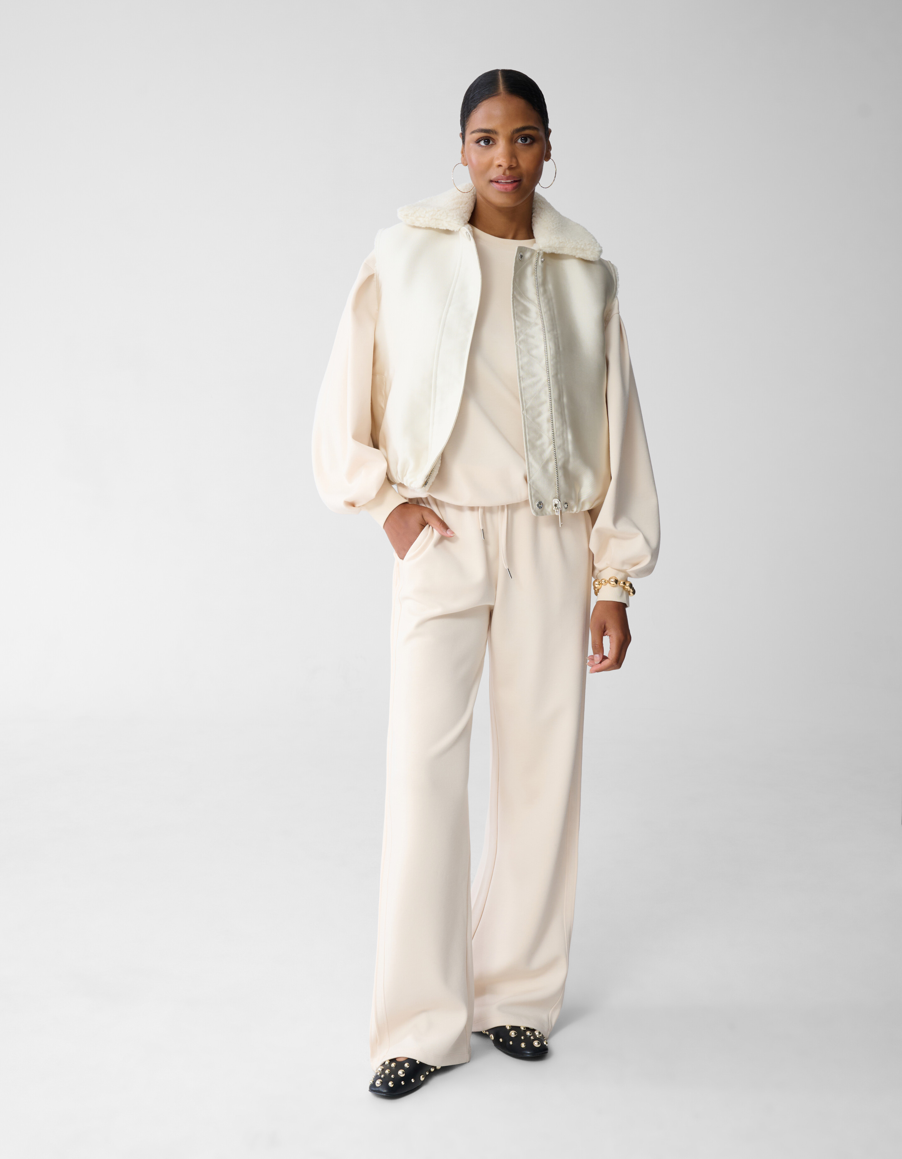 Reversible Gilet Gebroken Wit By Fred SHOEBY WOMEN
