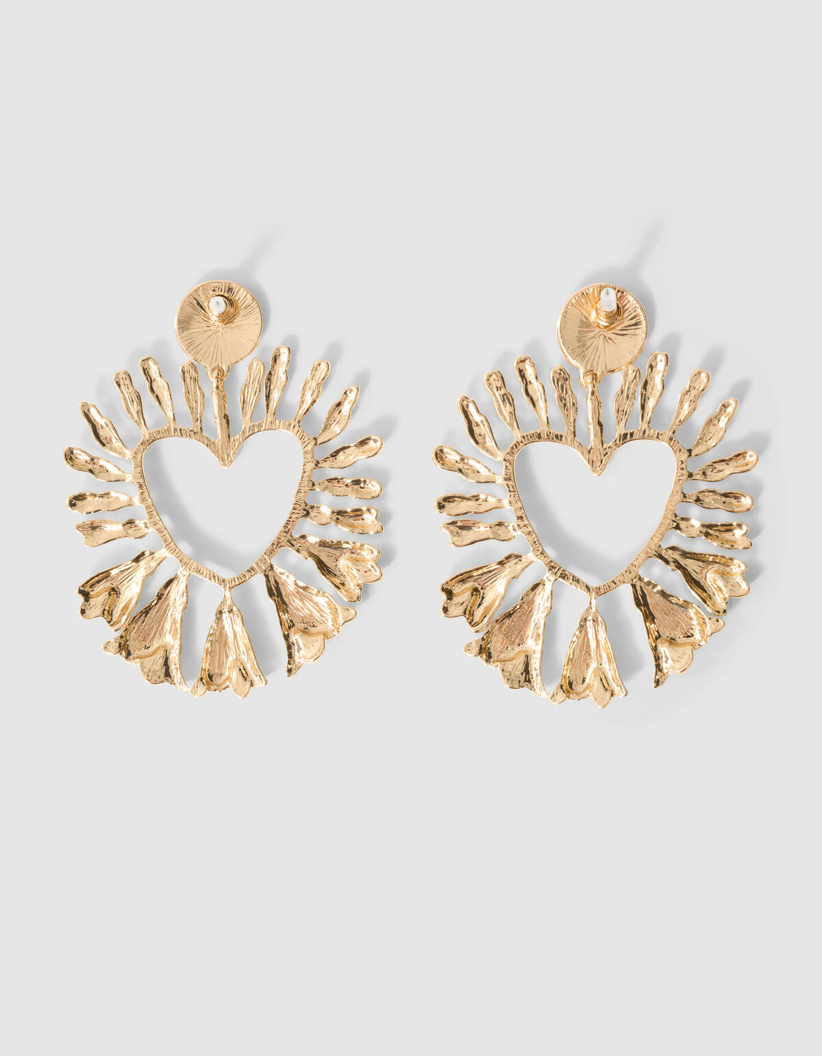 Flower Heart Oorbellen Goud SHOEBY ACCESSOIRES