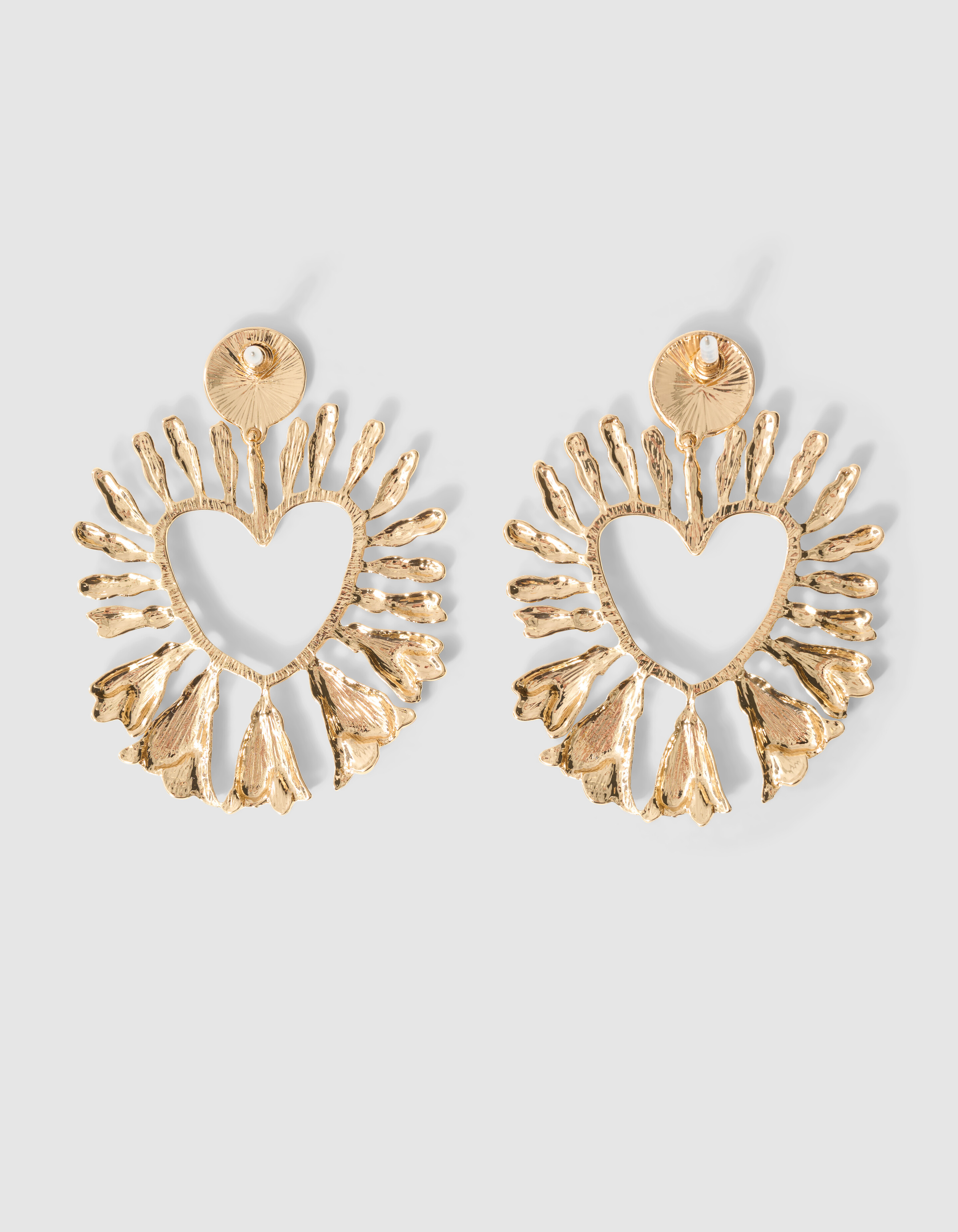 Flower Heart Oorbellen Goud SHOEBY ACCESSOIRES