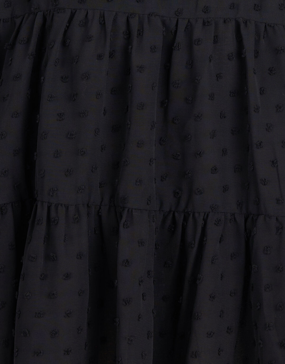 Chiffon Dot Jurk Zwart SHOEBY GIRLS