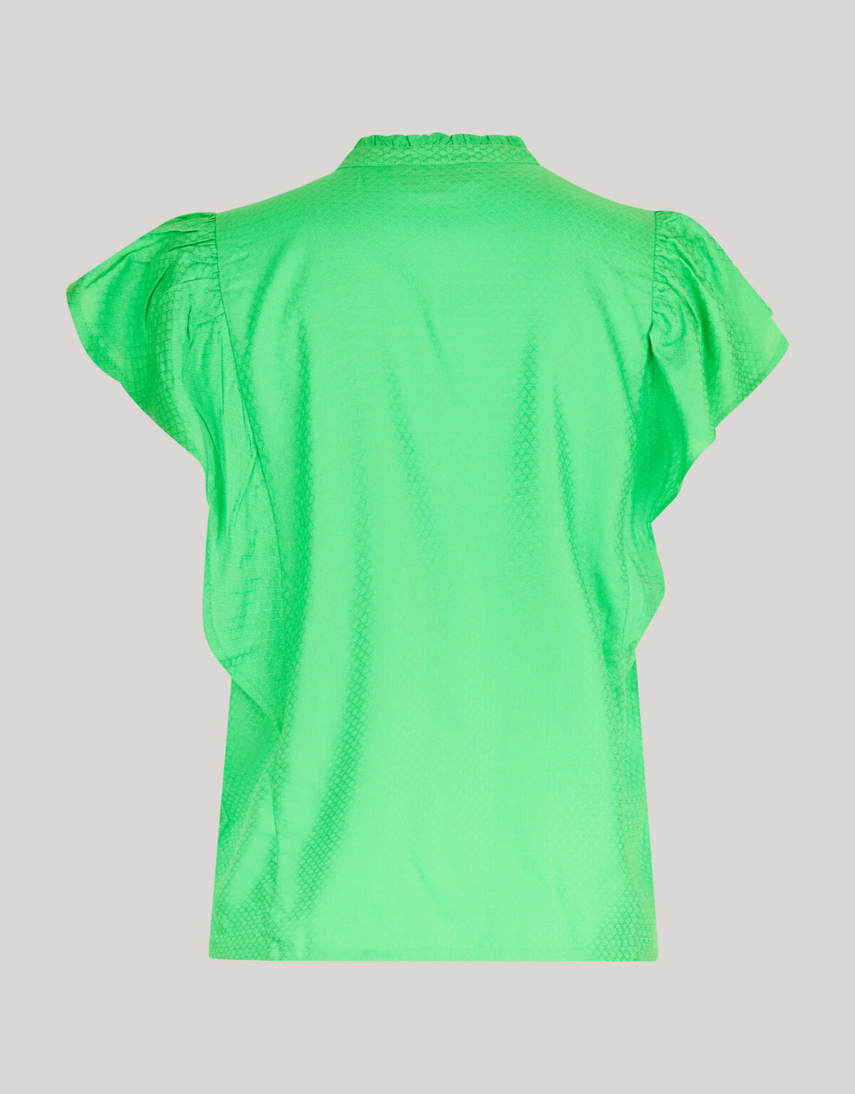 Ruffle Top Groen SHOEBY WOMEN