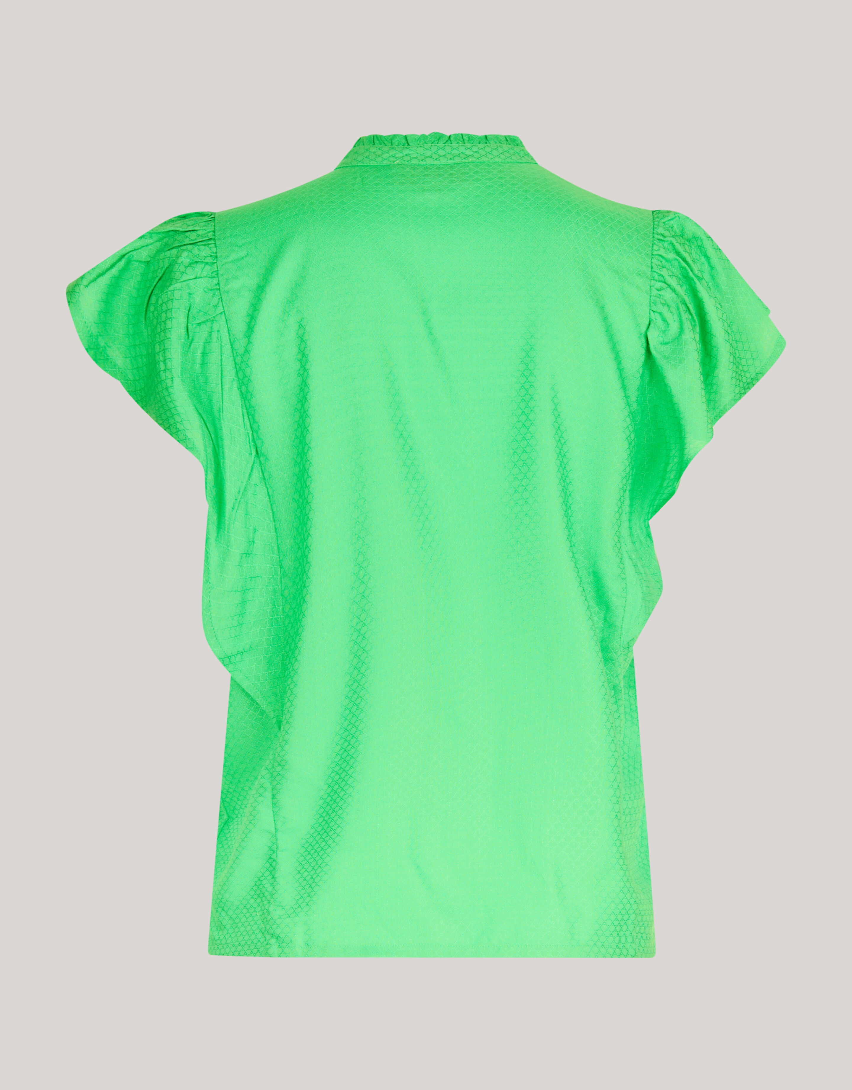 Ruffle Top Groen SHOEBY WOMEN