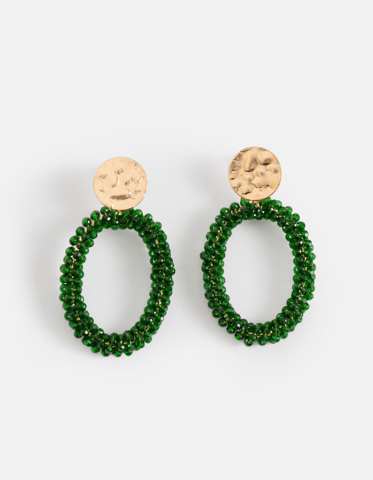 Beaded Oorbellen Groen SHOEBY ACCESSOIRES