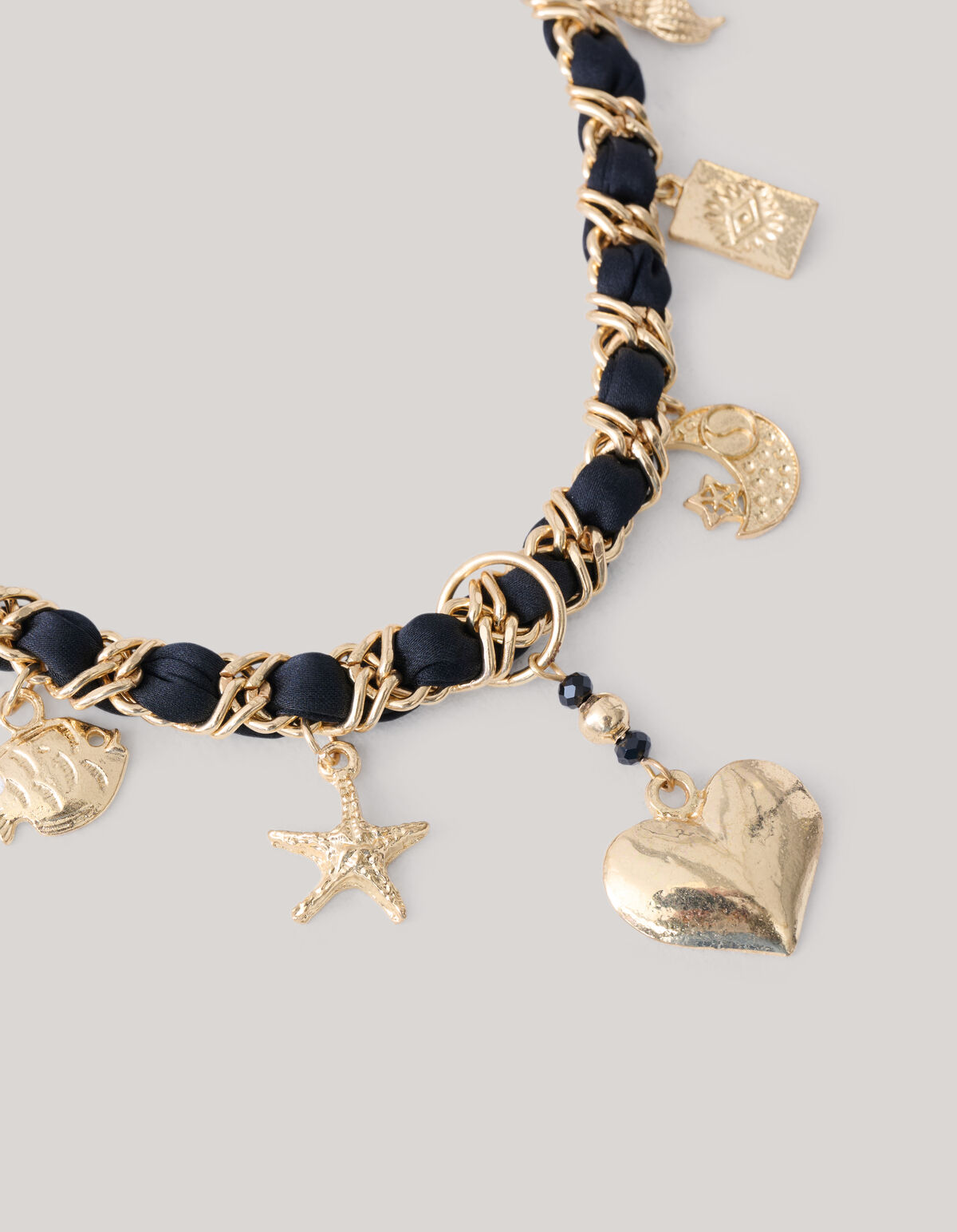 Charm Ketting Zwart SHOEBY ACCESSOIRES