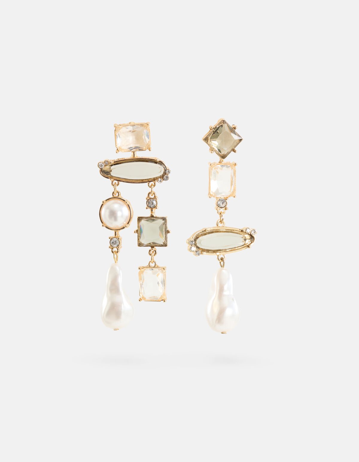 Different Oorbellen Grijs SHOEBY ACCESSOIRES