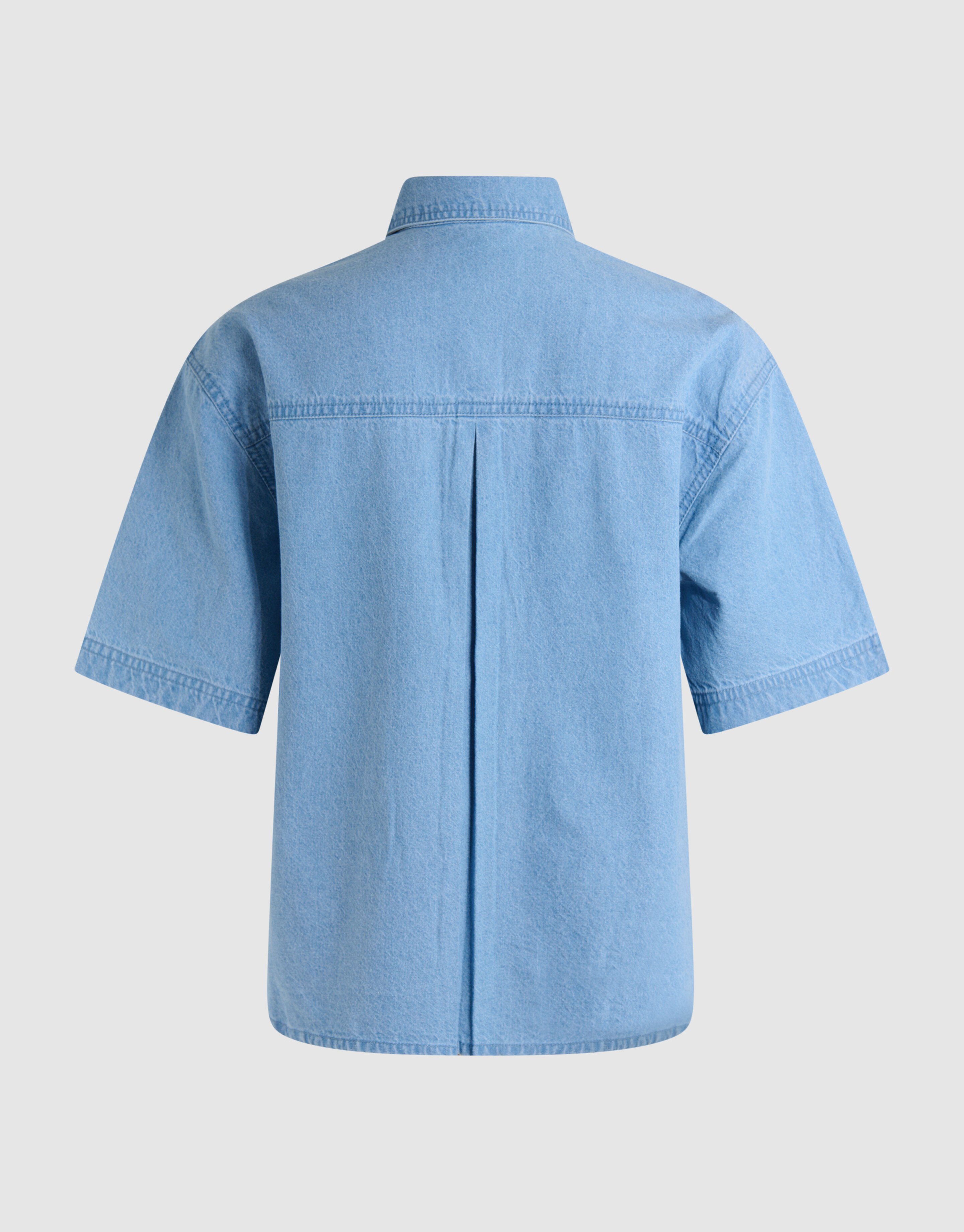 Oversized Denim Sequin Blouse Blauw SHOEBY WOMEN