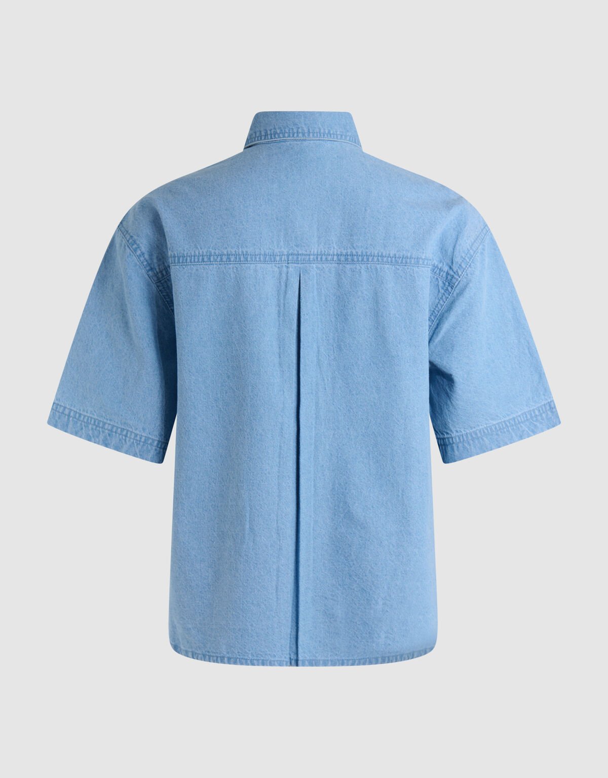 Oversized Denim Sequin Blouse Blauw SHOEBY WOMEN