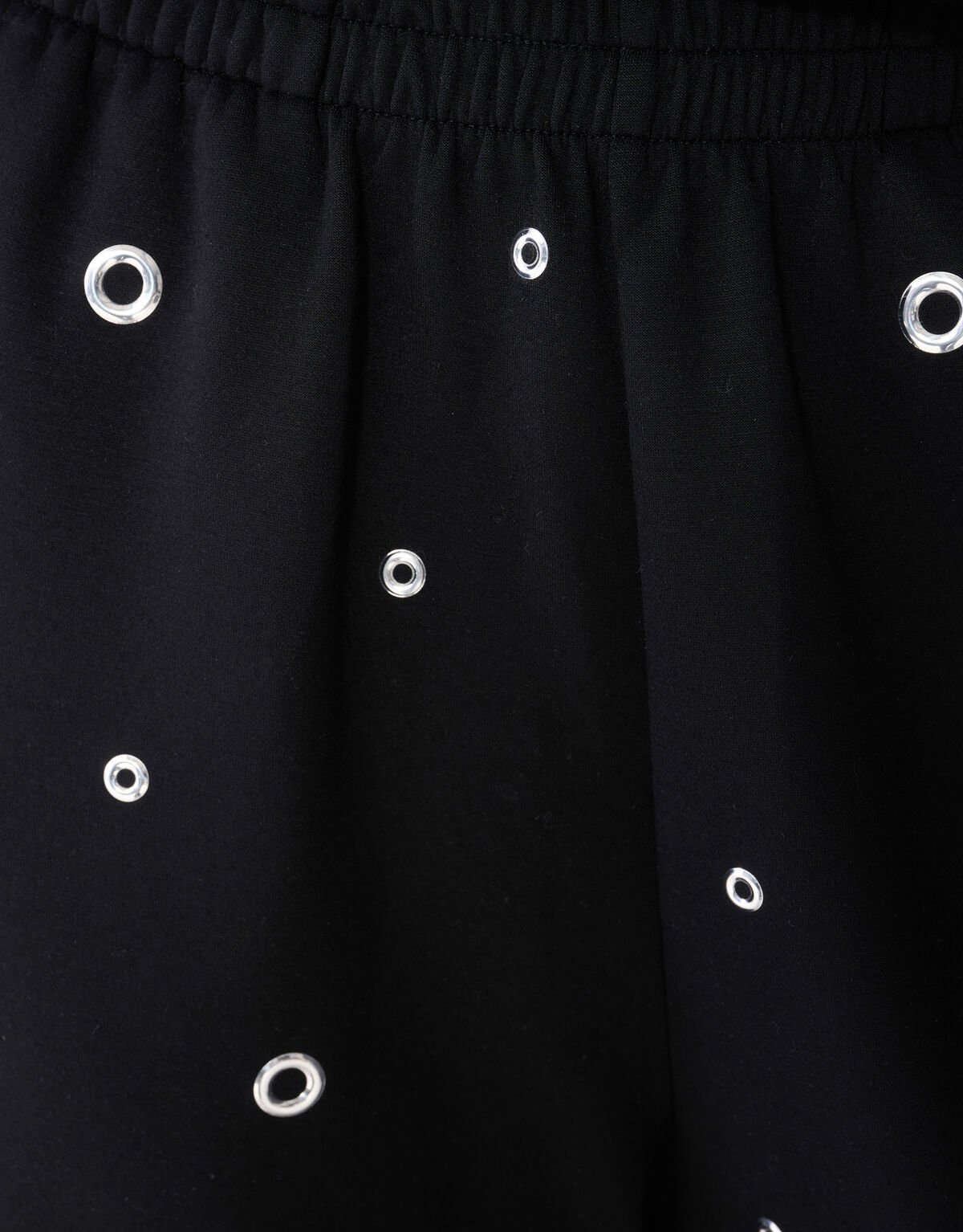 Eyelet Wide Leg Fit Broek Zwart SHOEBY WOMEN