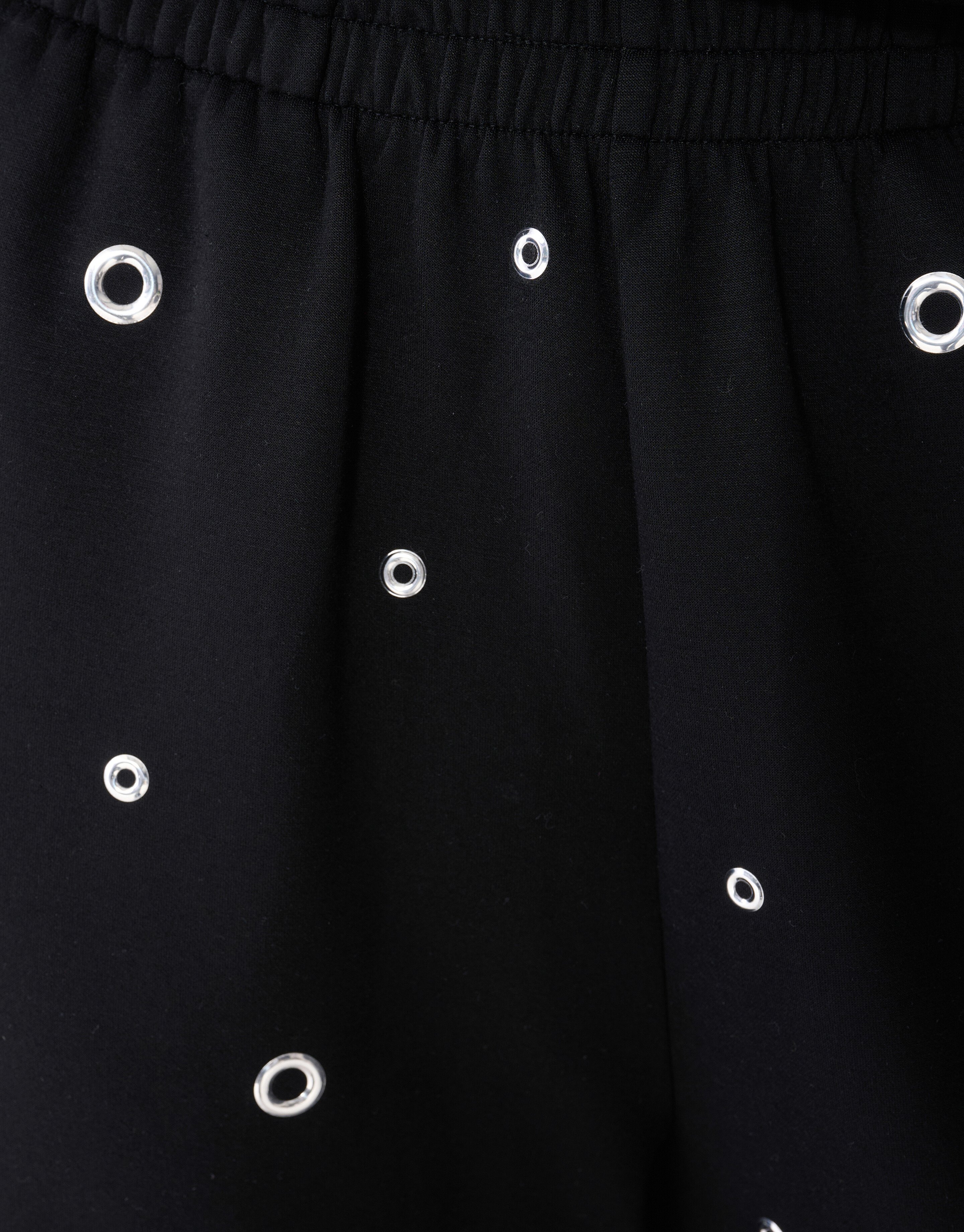 Eyelet Wide Leg Fit Broek Zwart SHOEBY WOMEN