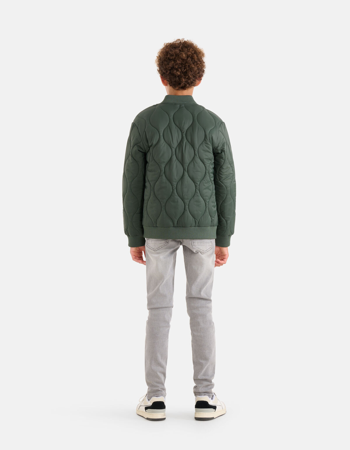 Wavy Padded Jack Donkergroen SHOEBY BOYS