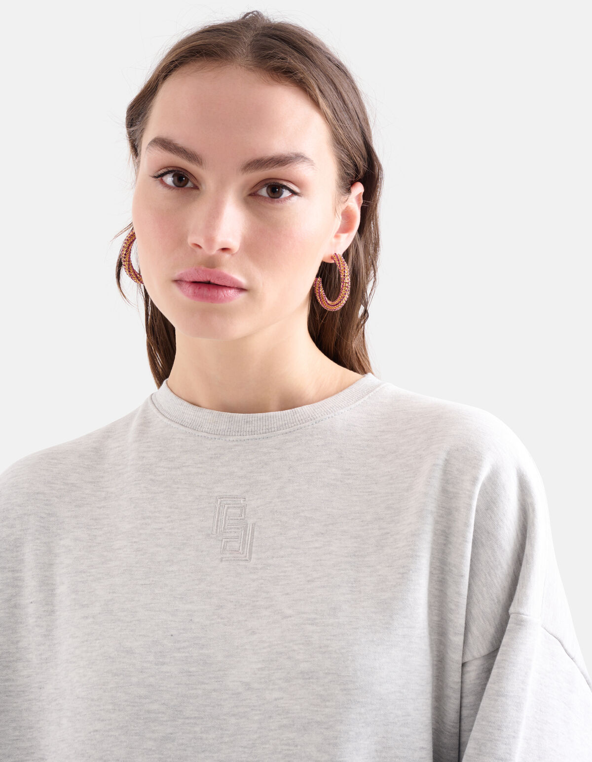 Strass Oorbellen Roze SHOEBY ACCESSOIRES