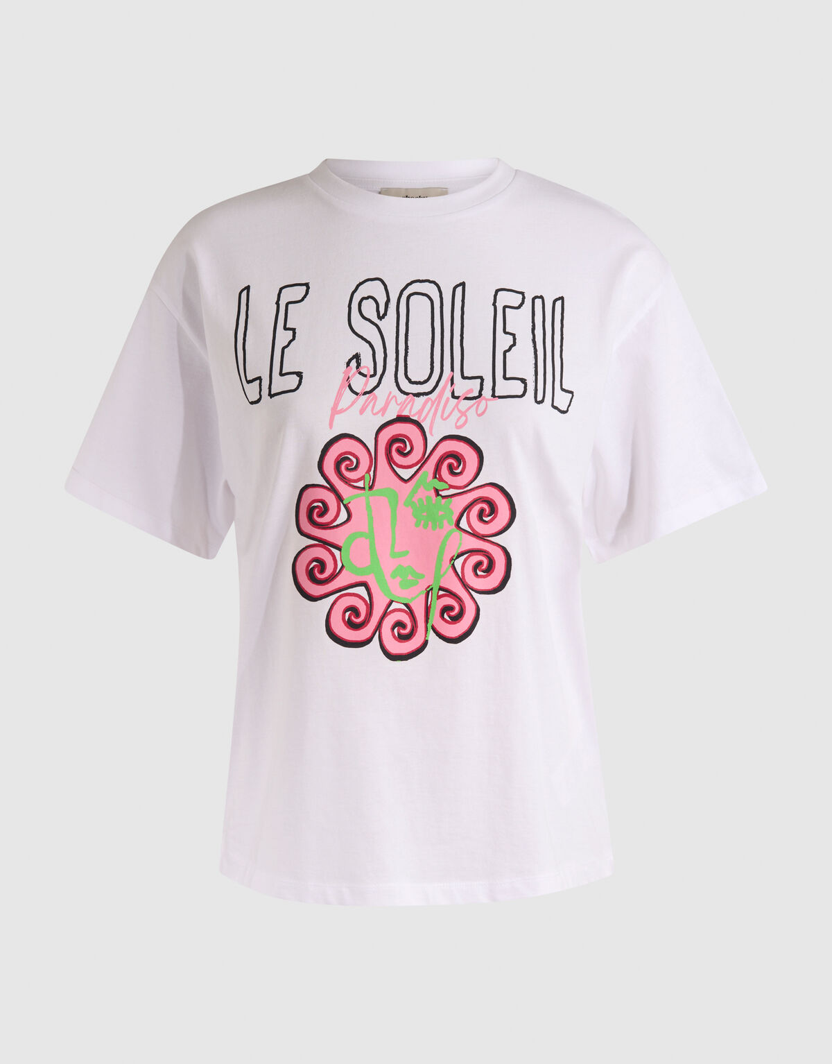 Le Soleil Artwork T-shirt Wit SHOEBY WOMEN