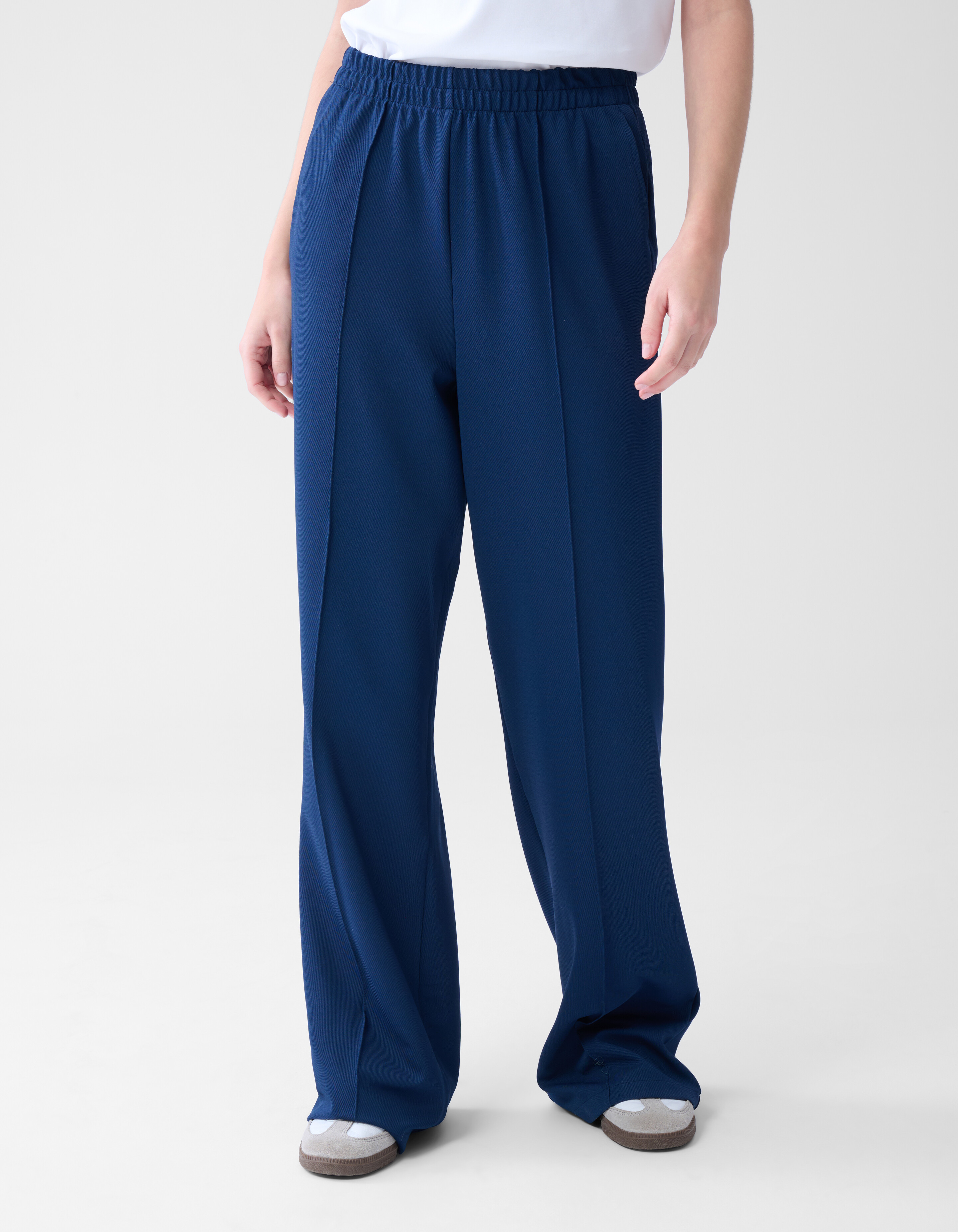 Basis Wide Leg Broek Blauw SHOEBY WOMEN