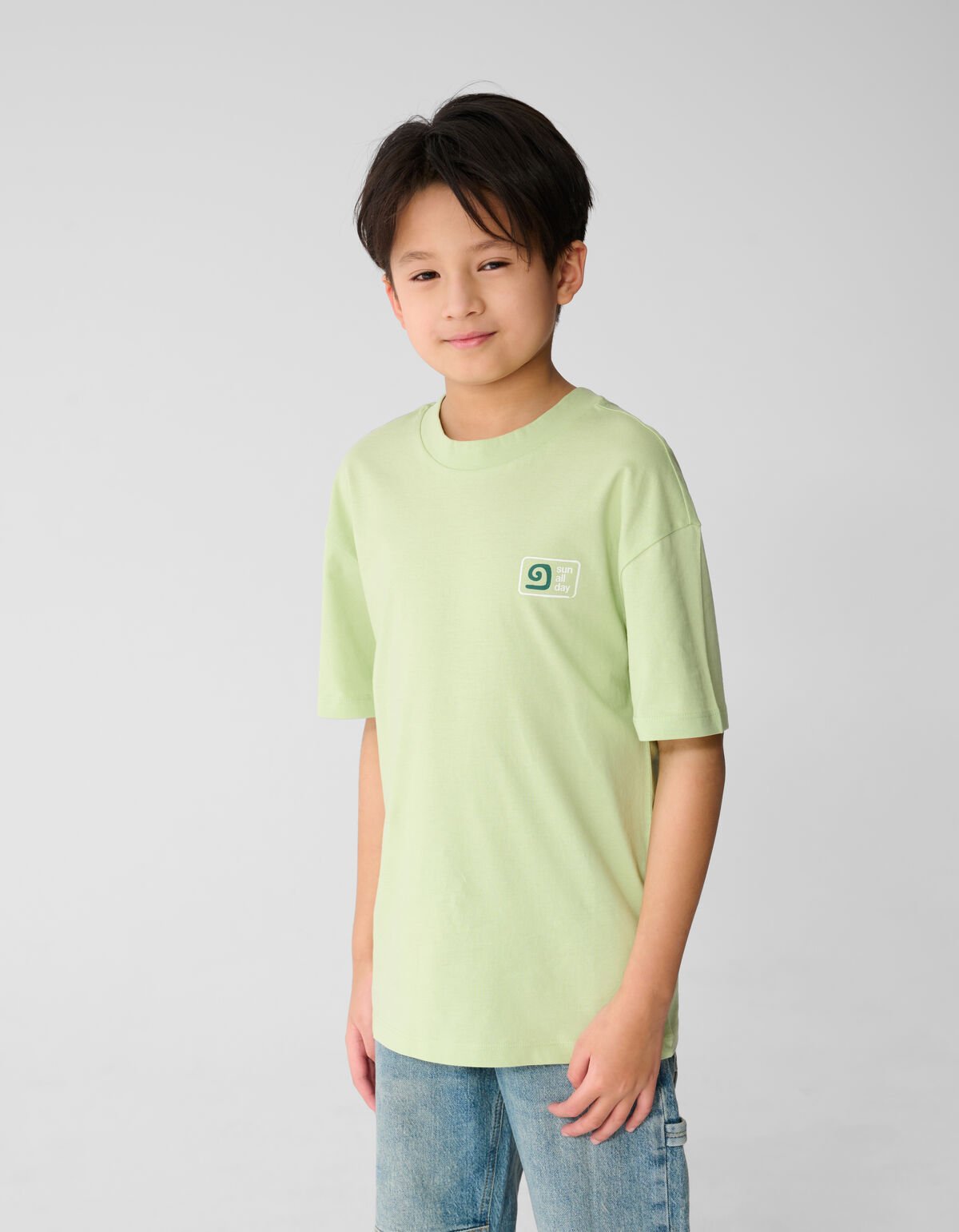 Green Wave T-shirt Lichtgroen SHOEBY BOYS