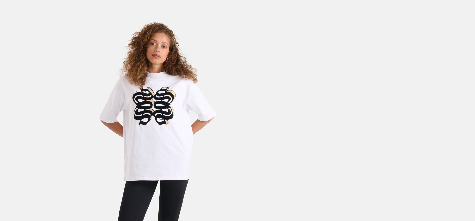 Velvet Artwork T-shirt Wit SHOEBY WOMEN