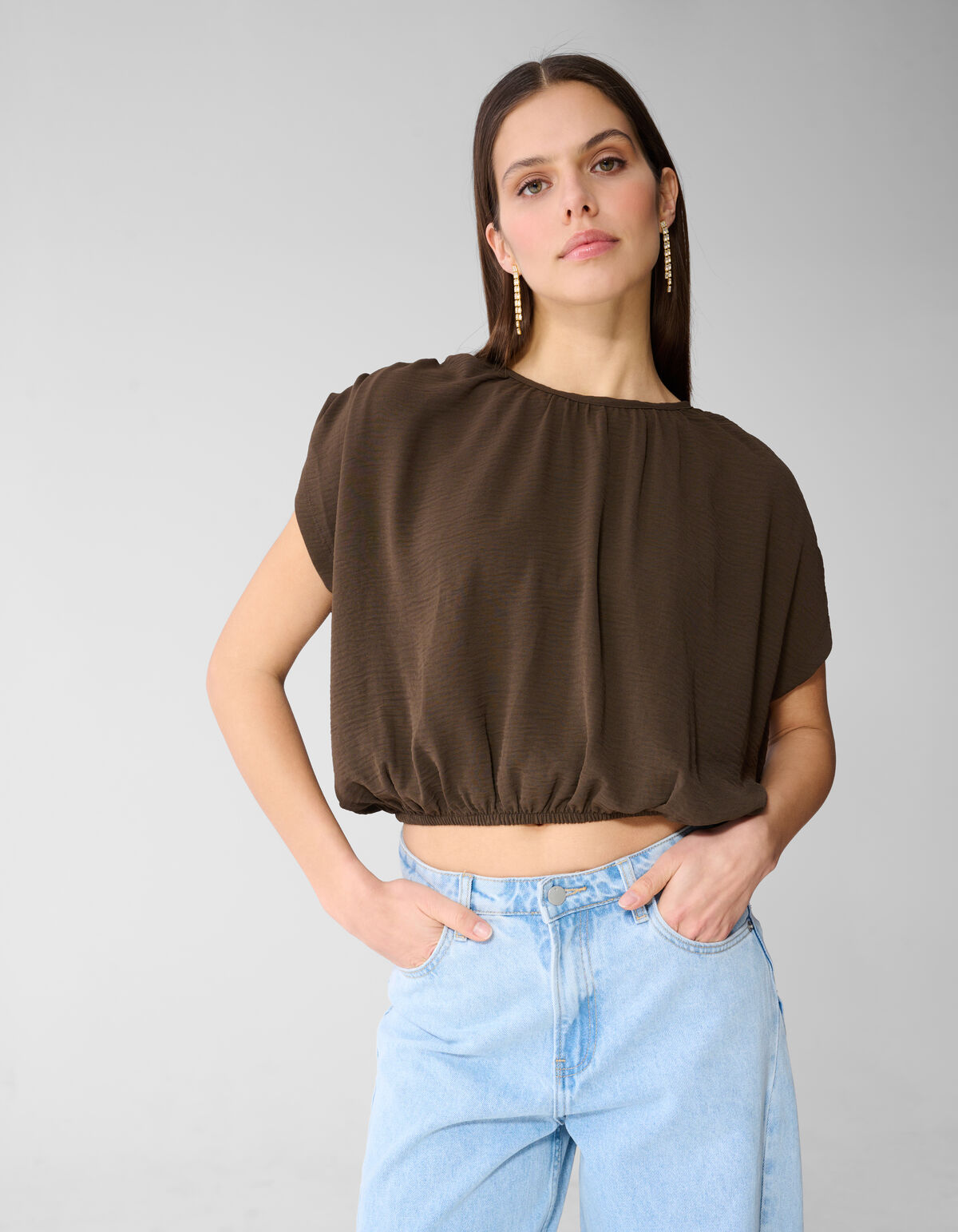 Twist Shoulder Top Bruin SHOEBY WOMEN
