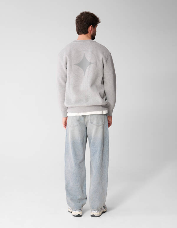 Rib Spark Sweater Lichtgrijs SHOEBY MEN