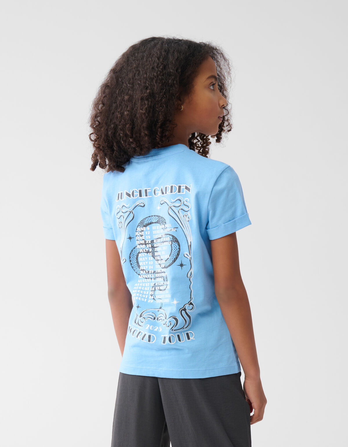 Artwork T-shirt Blauw SHOEBY GIRLS