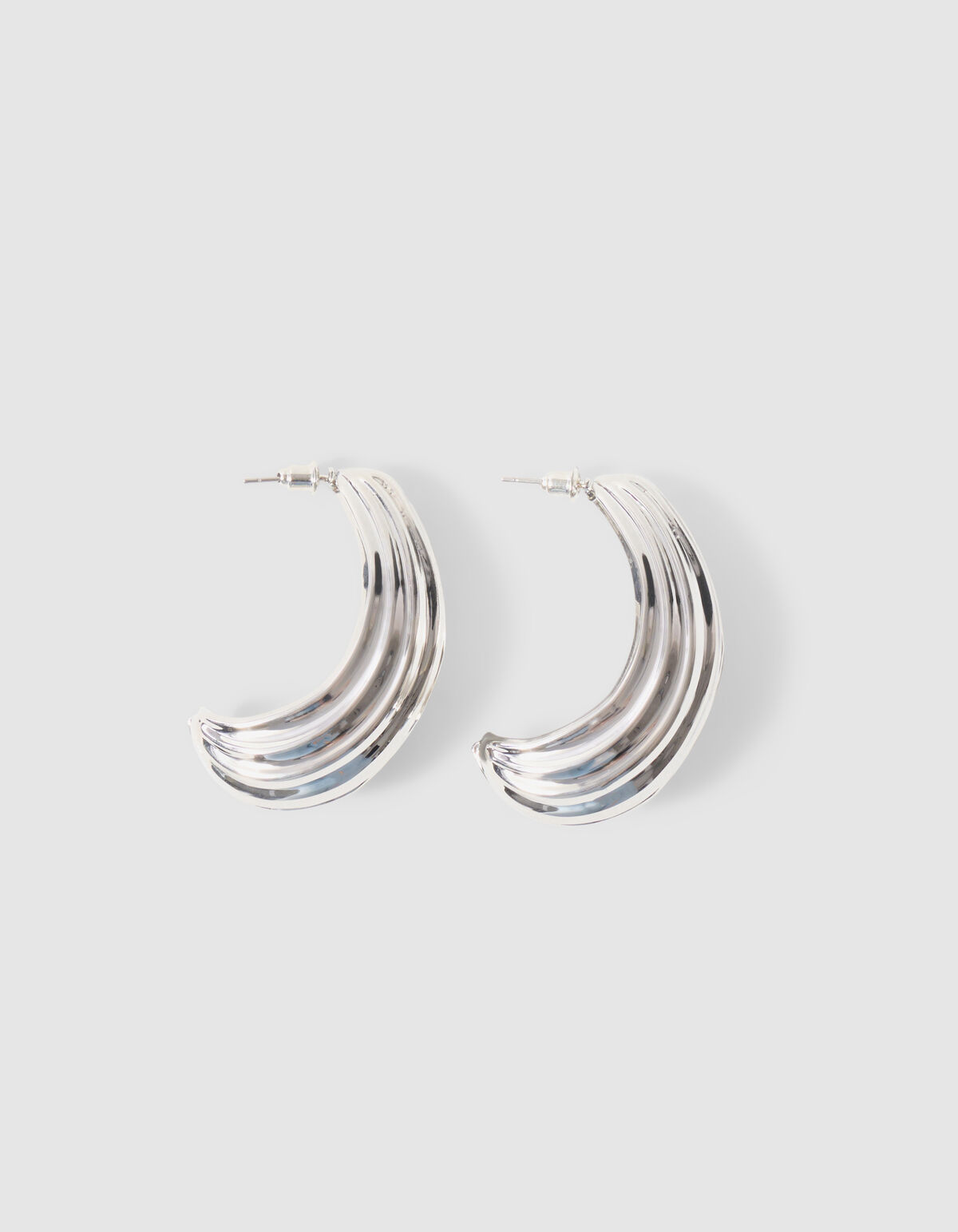 Structuur Oorbellen Zilver SHOEBY ACCESSOIRES