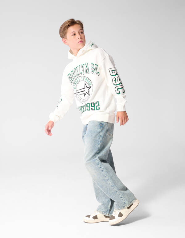 Brooklyn Oversized Hoodie Wit SHOEBY BOYS