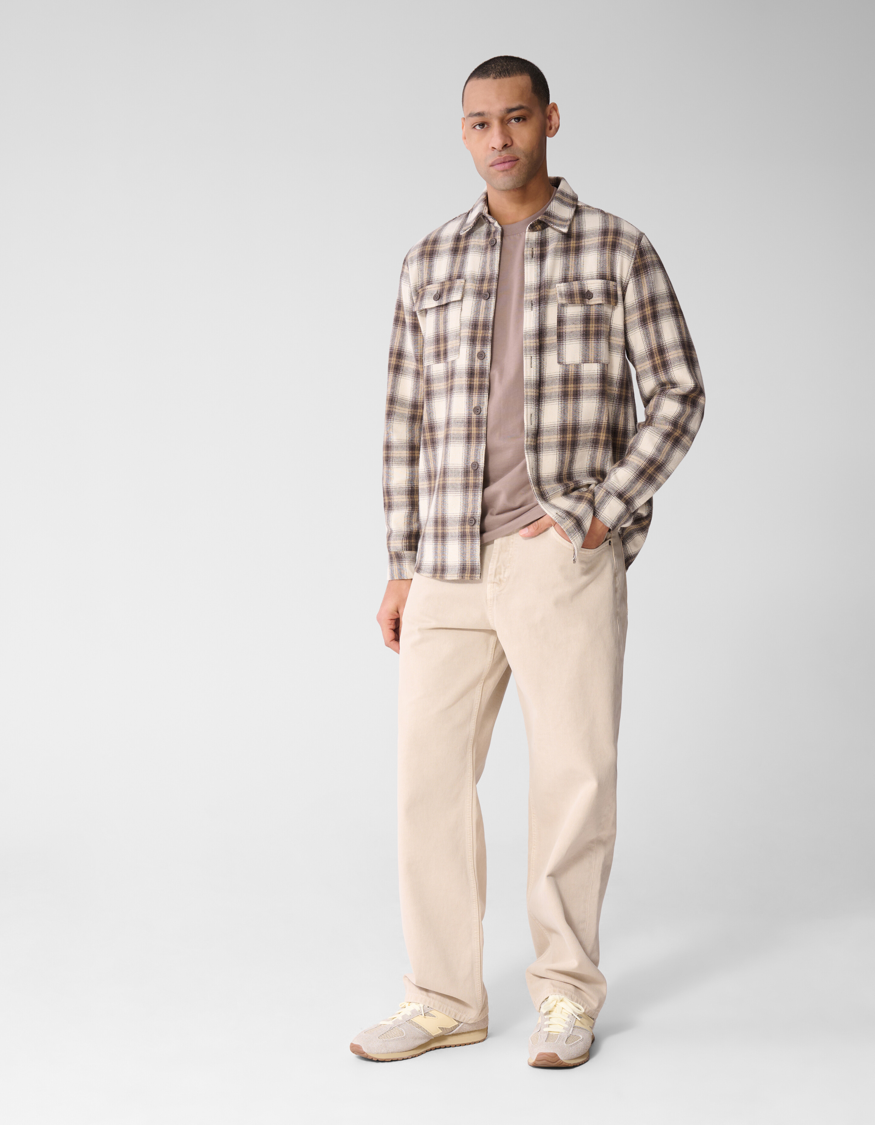 Baggy Fit Jeans Zand L32 SHOEBY MEN