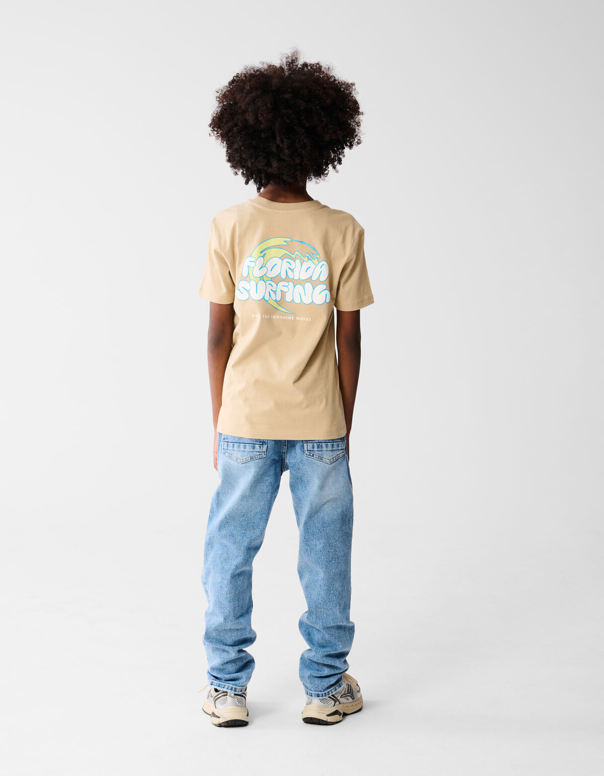 Florida Artwork T-shirt Beige SHOEBY BOYS