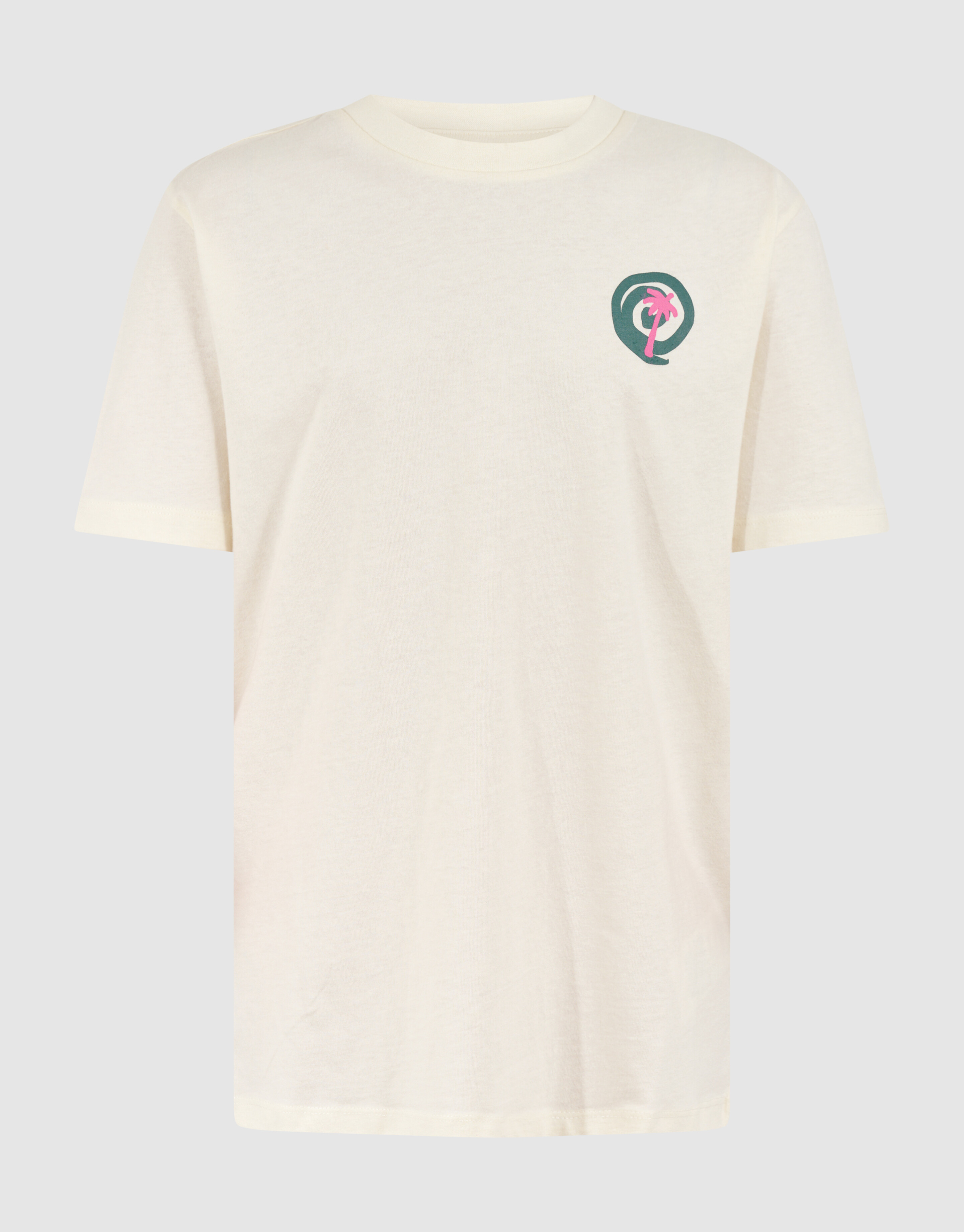 Palm Artwork T-shirt Gebroken Wit SHOEBY BOYS