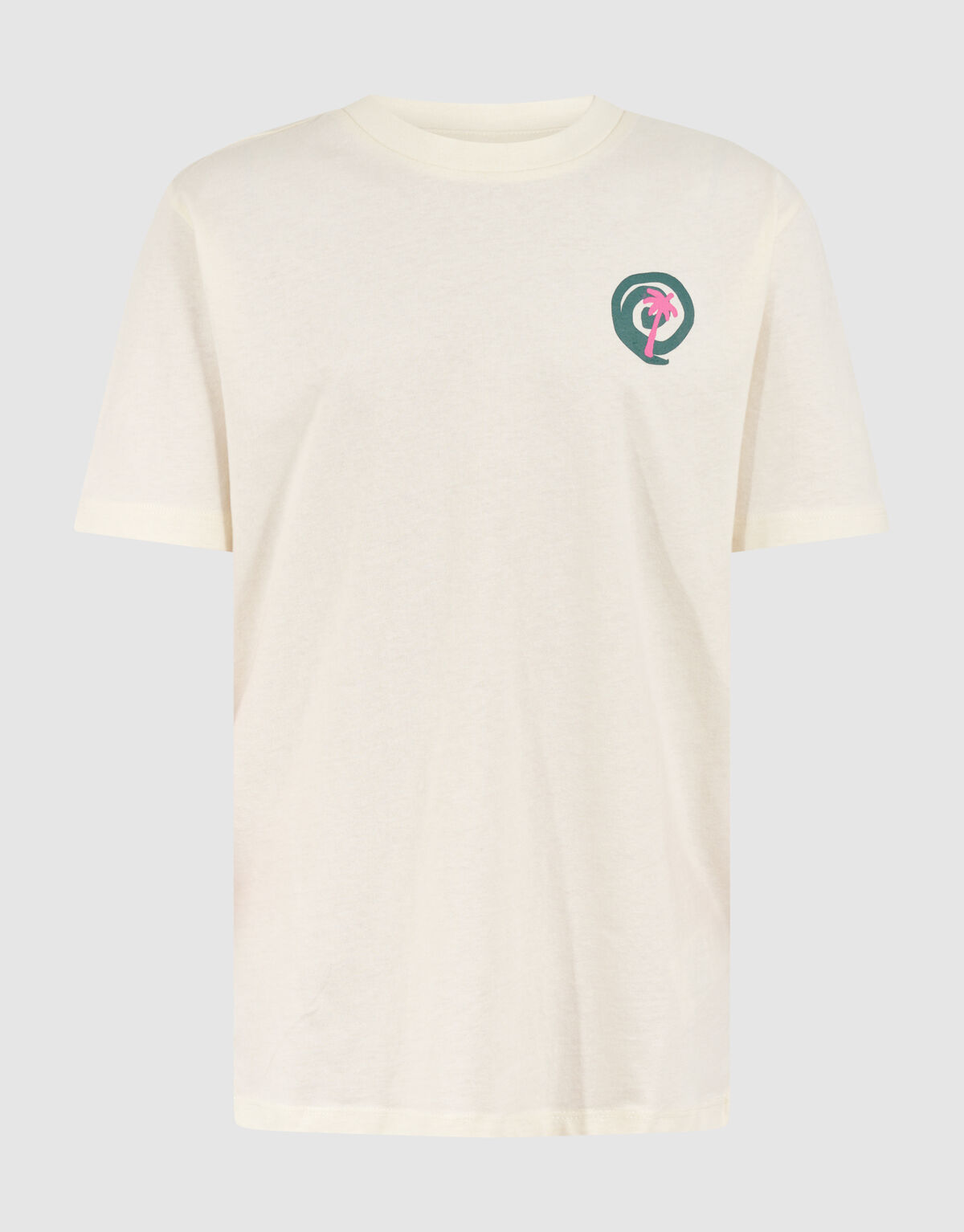 Palm Artwork T-shirt Gebroken Wit SHOEBY BOYS