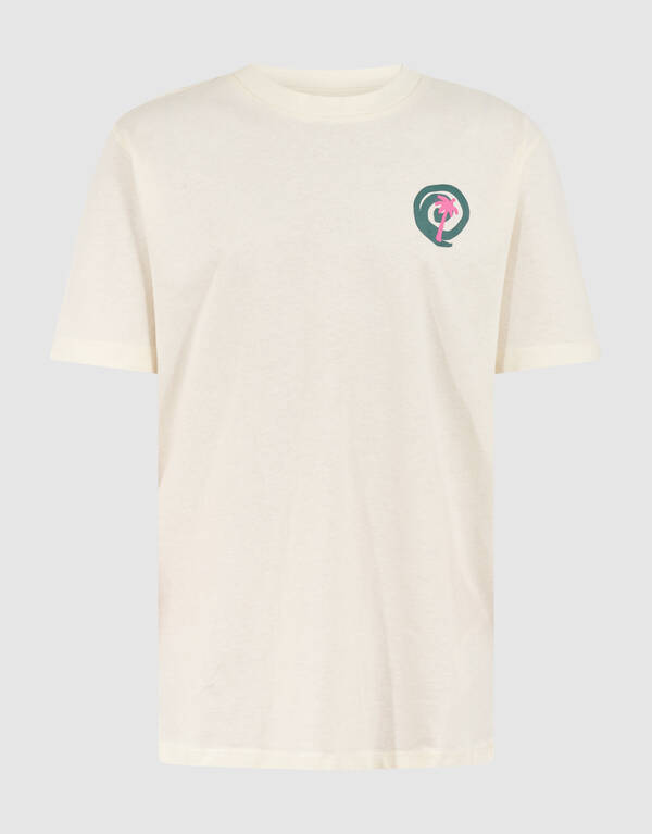 Palm Artwork T-shirt Gebroken Wit SHOEBY BOYS