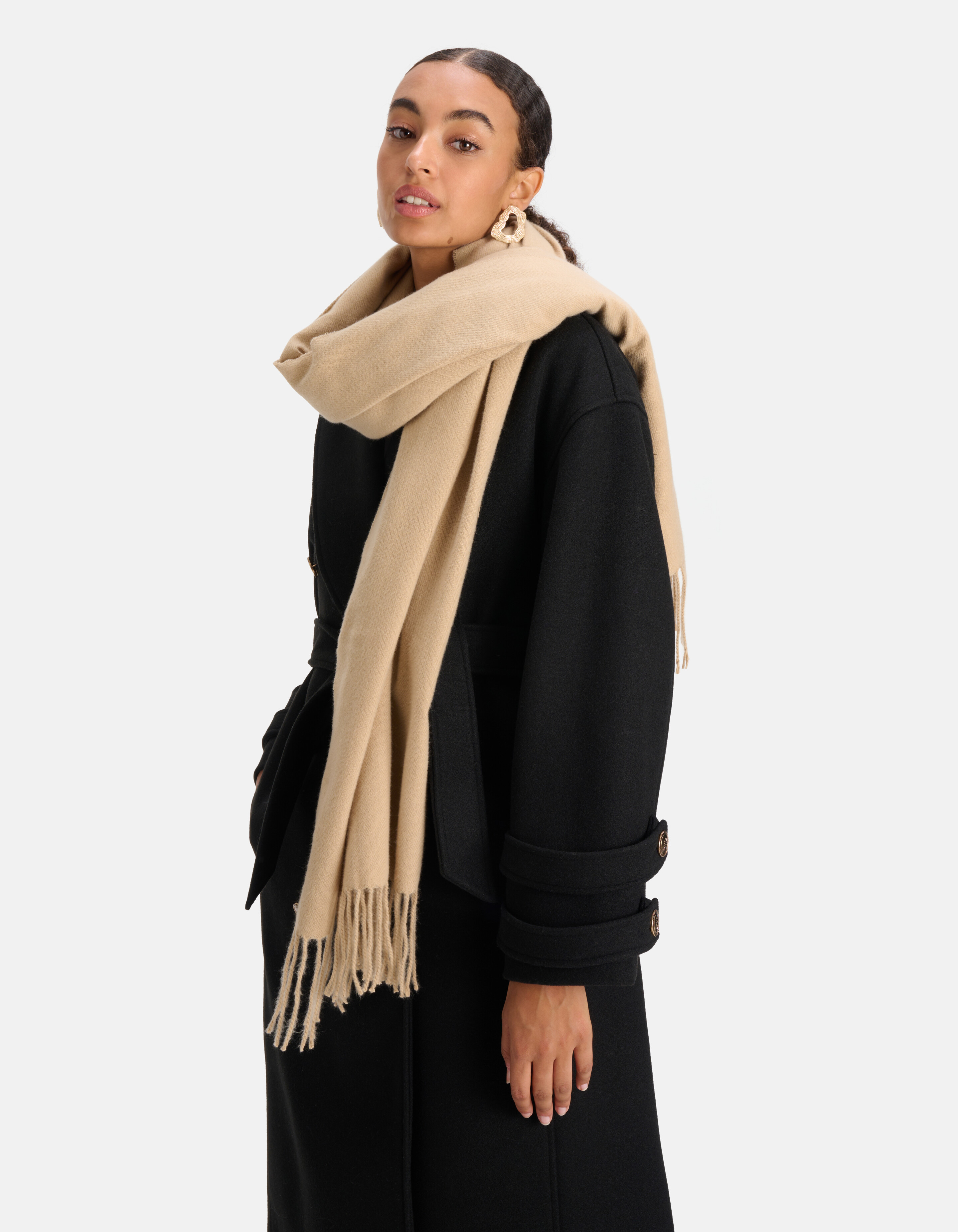 Pashmina Sjaal Beige SHOEBY ACCESSOIRES
