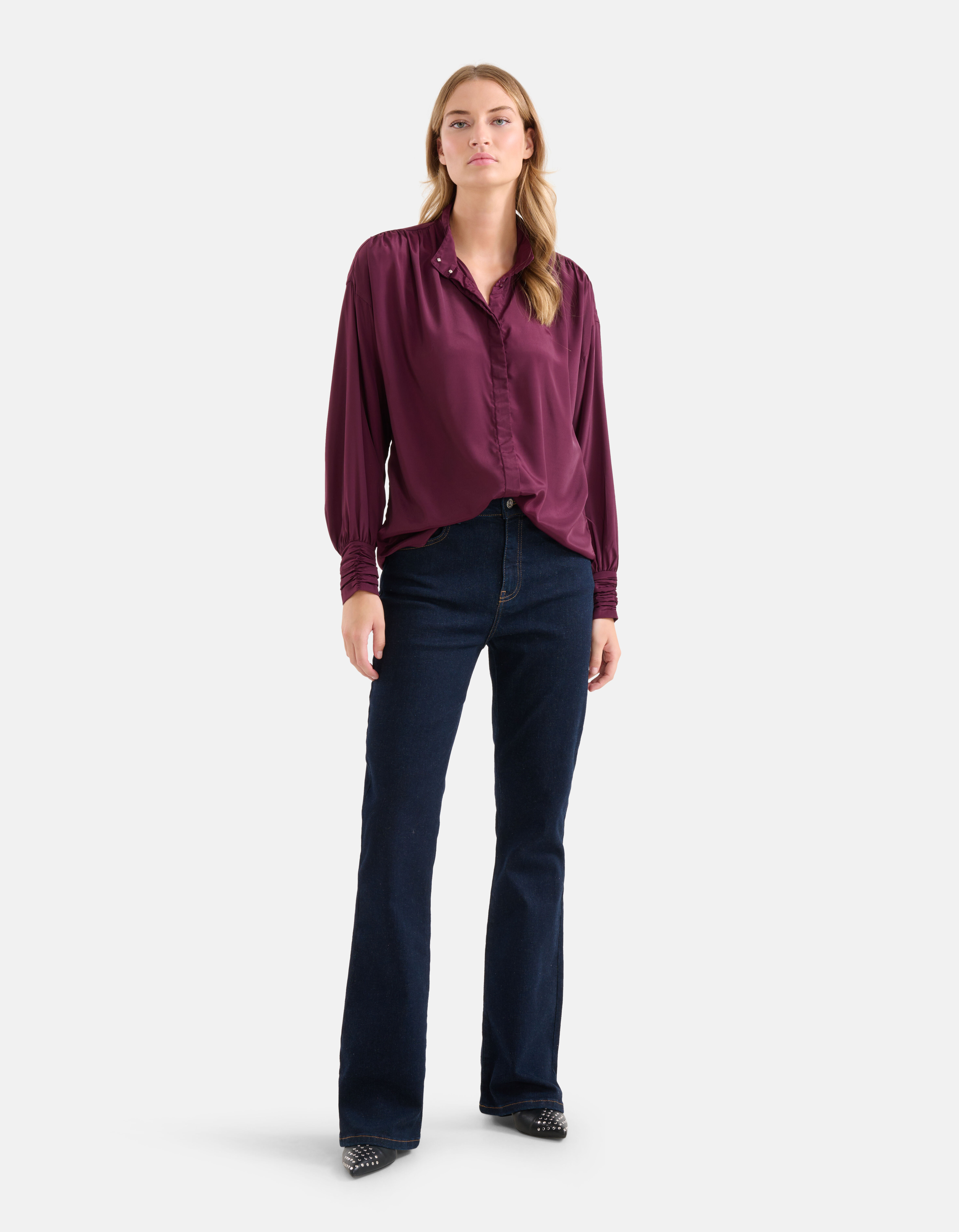 Bordeaux sales rood blouse