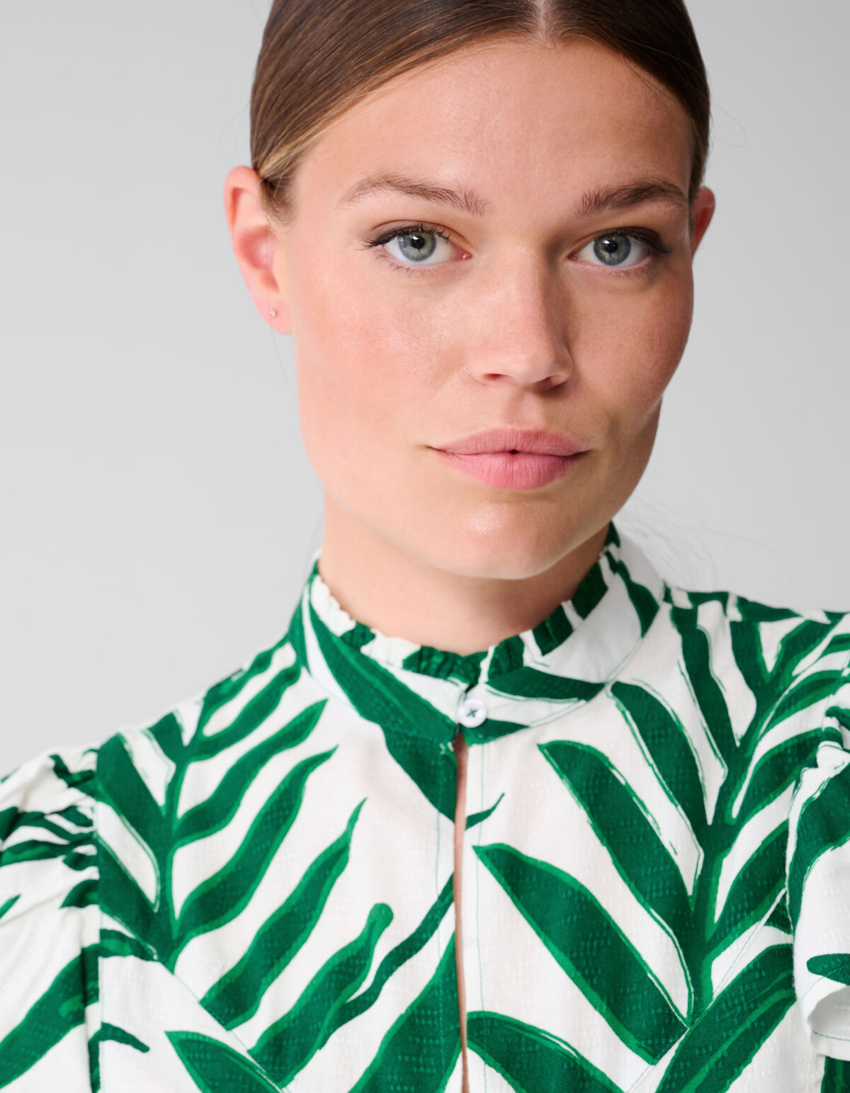 Printed Palm Top Wit SHOEBY WOMEN