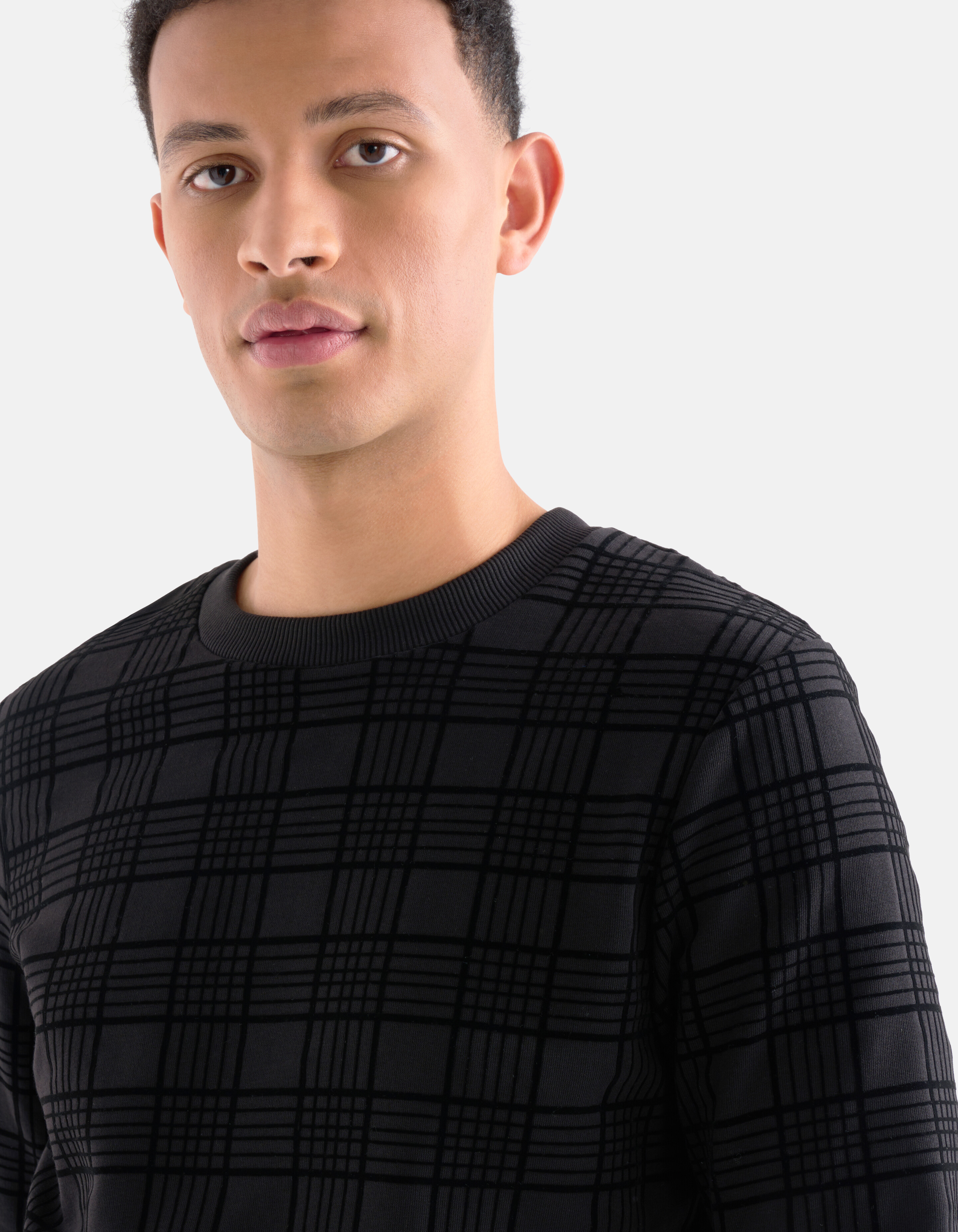 Velvet Ruiten Sweater Zwart SHOEBY MEN