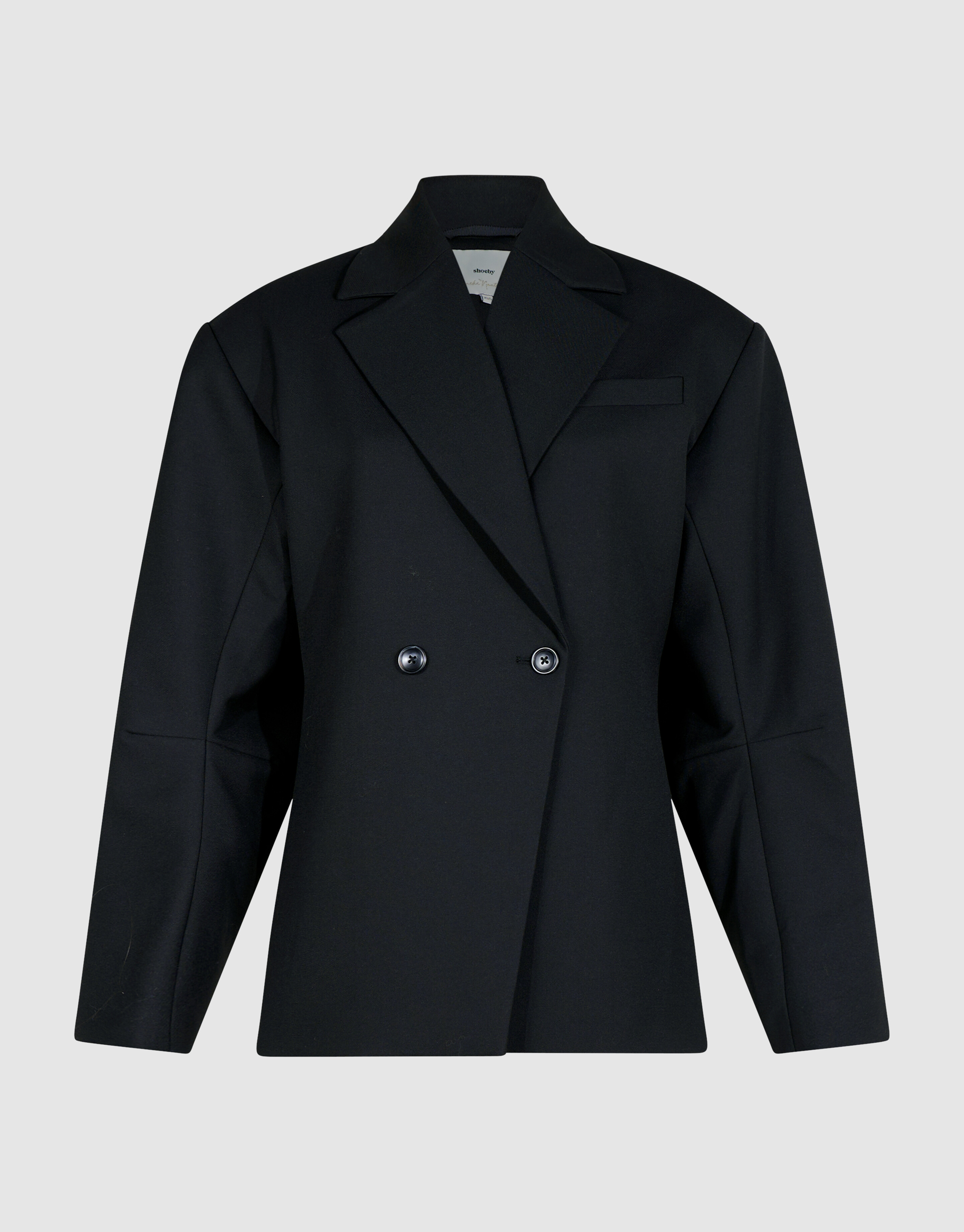 Oversized Shoulder Blazer Zwart By Lonneke SHOEBY WOMEN
