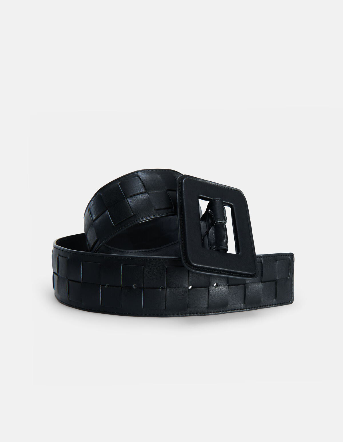 Zwarte Gevlochten Tailleriem SHOEBY ACCESSOIRES
