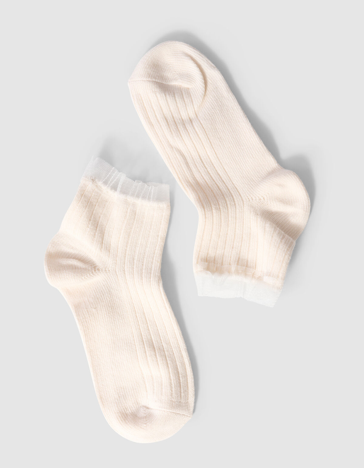 Ruffle Sokken Gebroken Wit SHOEBY ACCESSOIRES