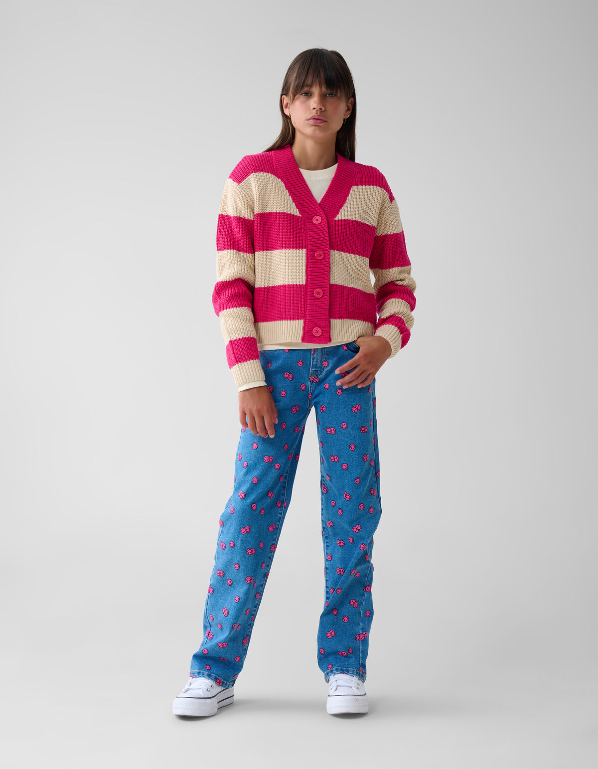 Gestreept Vest Roze SHOEBY GIRLS