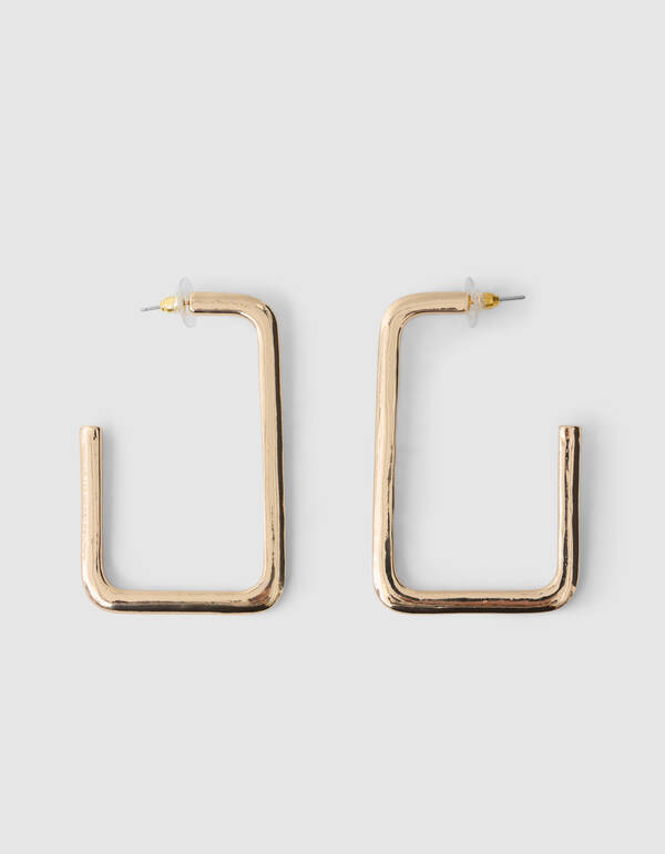 Square Hoop Oorbellen Goud SHOEBY ACCESSOIRES