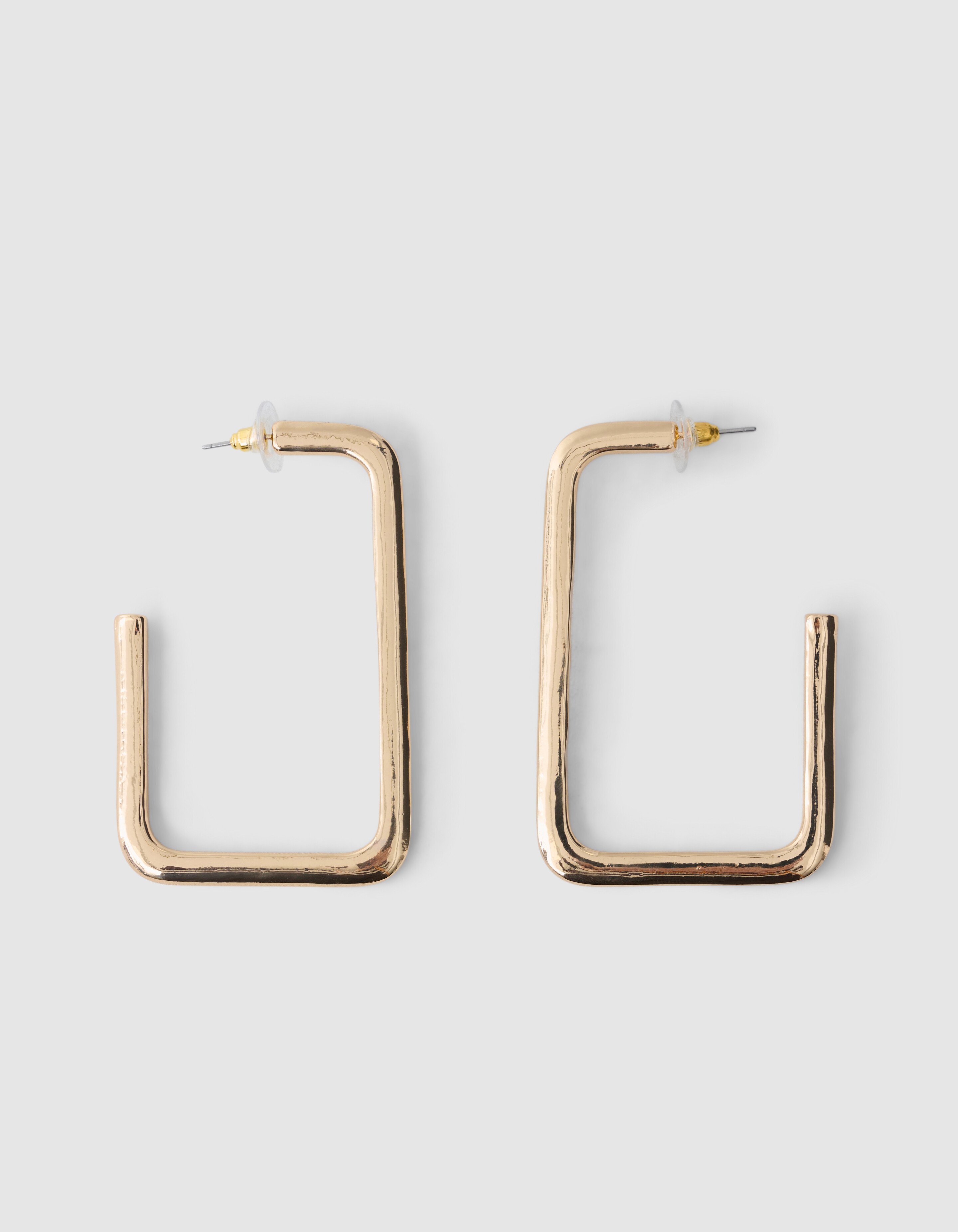 Square Hoop Oorbellen Goud SHOEBY ACCESSOIRES