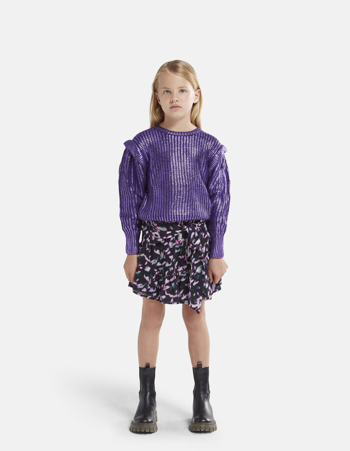Coated Trui Paars SHOEBY GIRLS