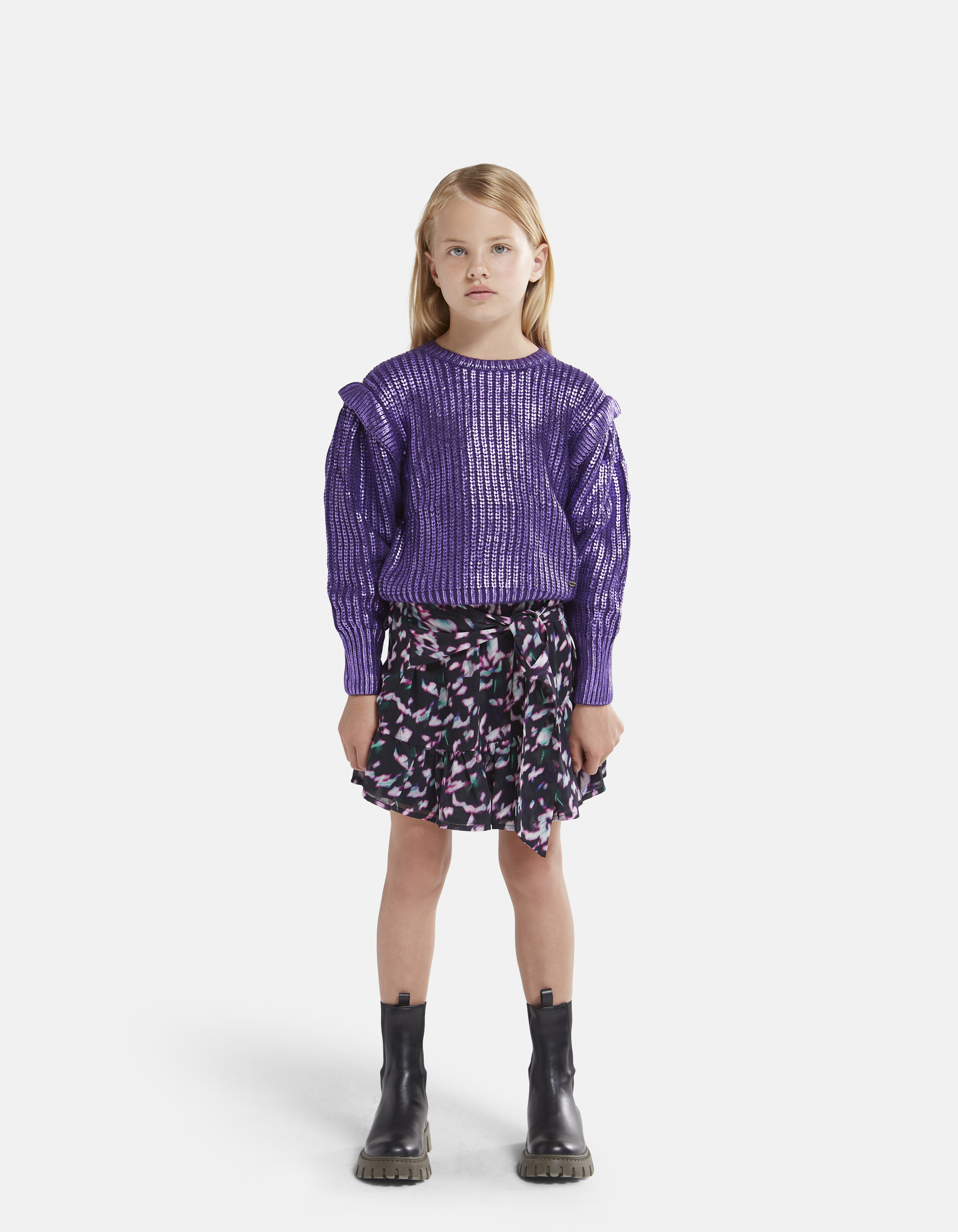 Coated Trui Paars SHOEBY GIRLS