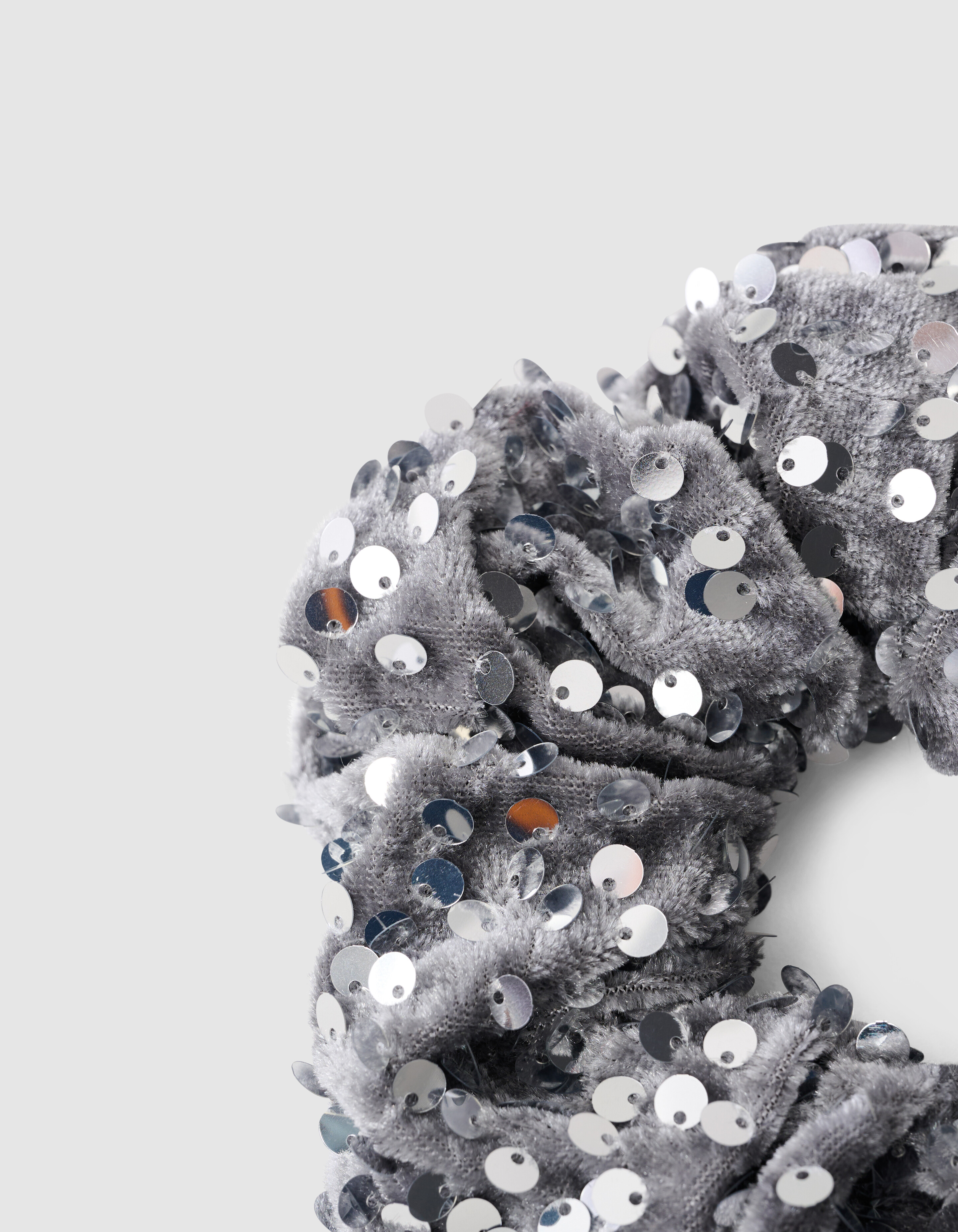 Sequin Scrunchie Zilver SHOEBY ACCESSOIRES
